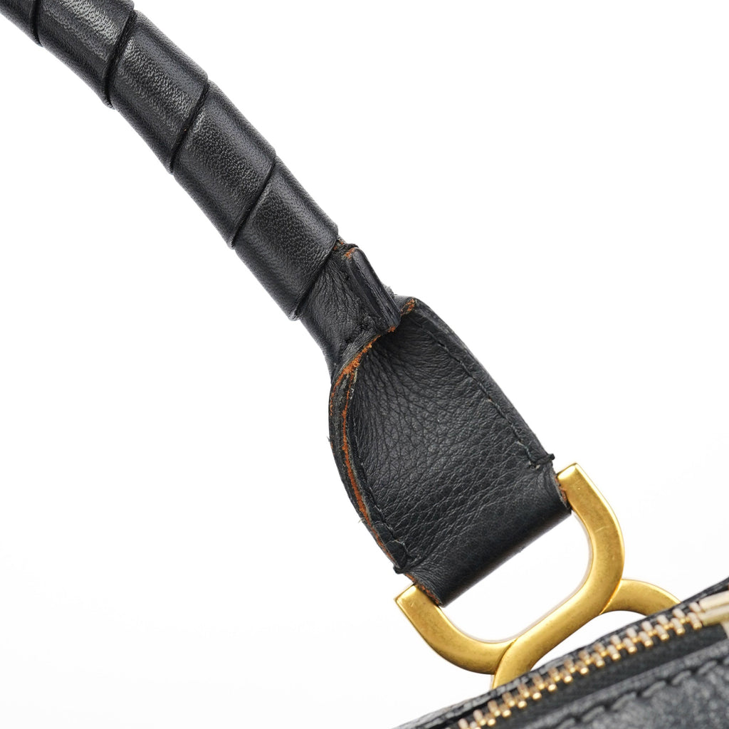 Black Leather Marcie 2-Way Shoulder Bag