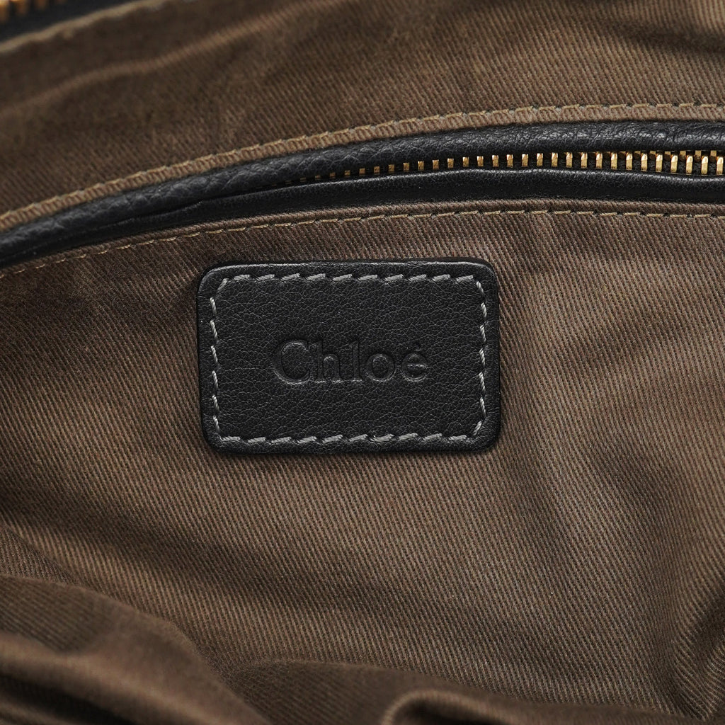 Black Leather Marcie 2-Way Shoulder Bag