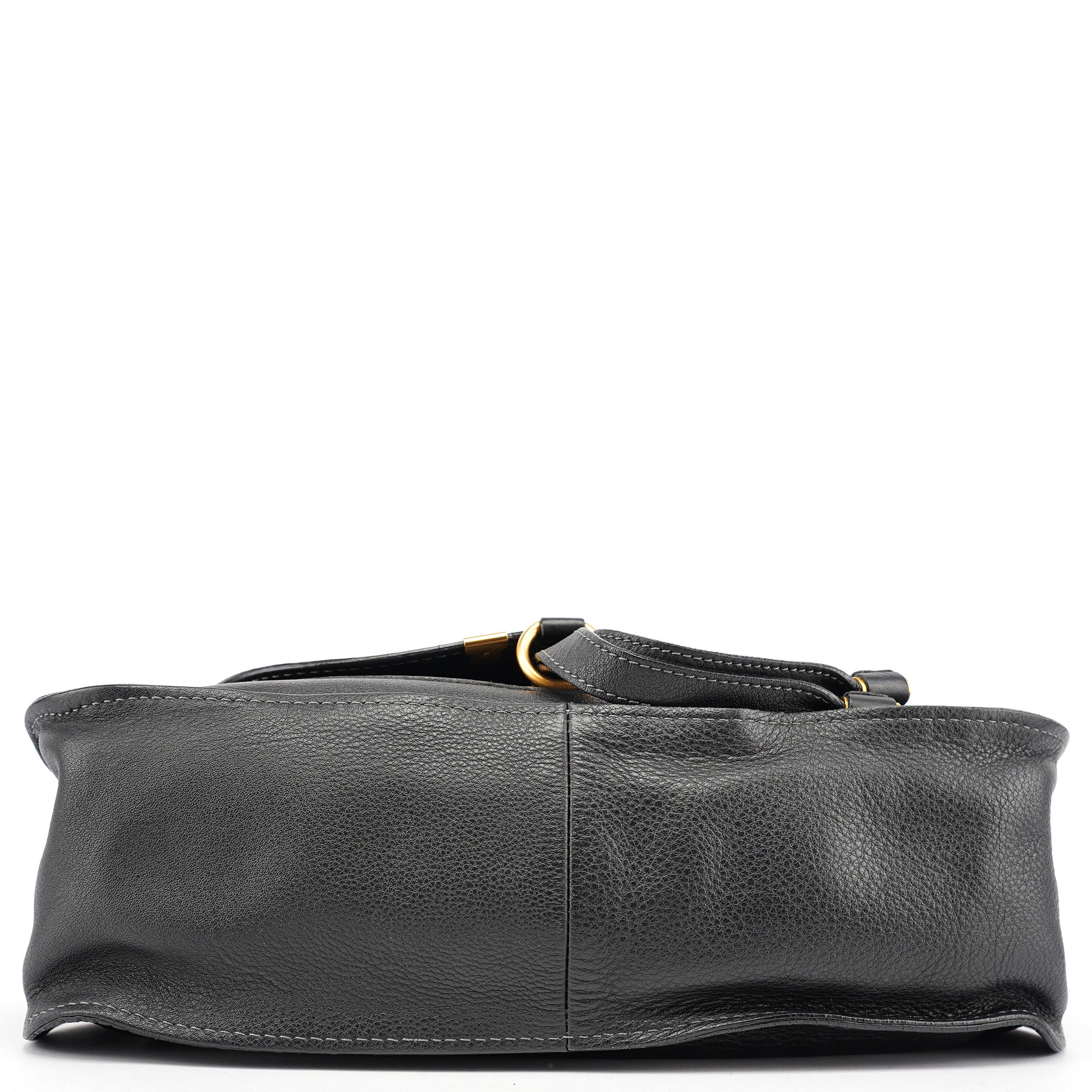 Black Leather Marcie 2-Way Shoulder Bag