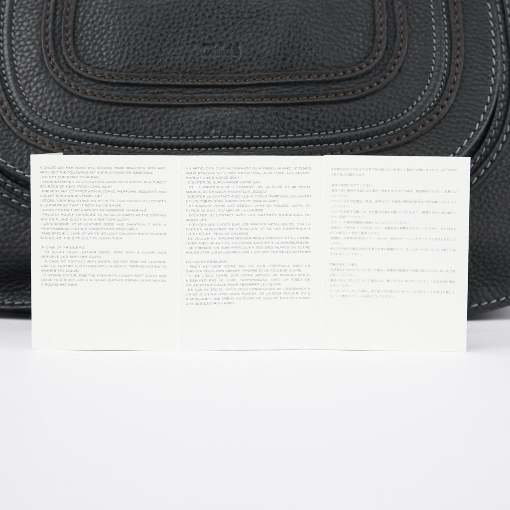 Black Leather Marcie 2-Way Shoulder Bag