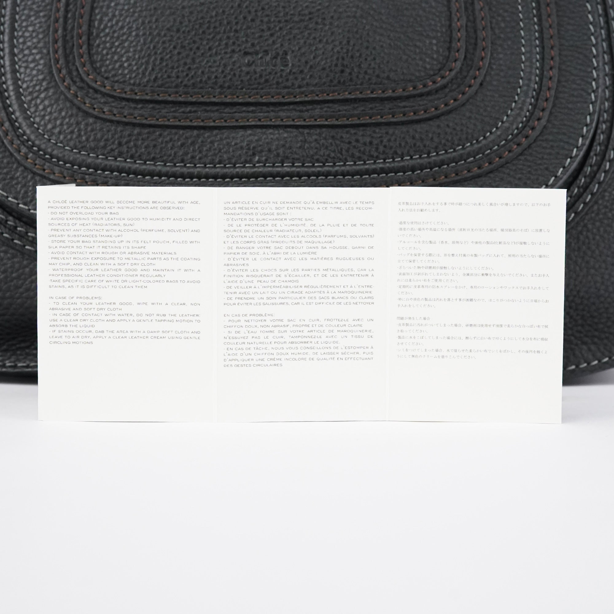 Black Leather Marcie 2-Way Shoulder Bag