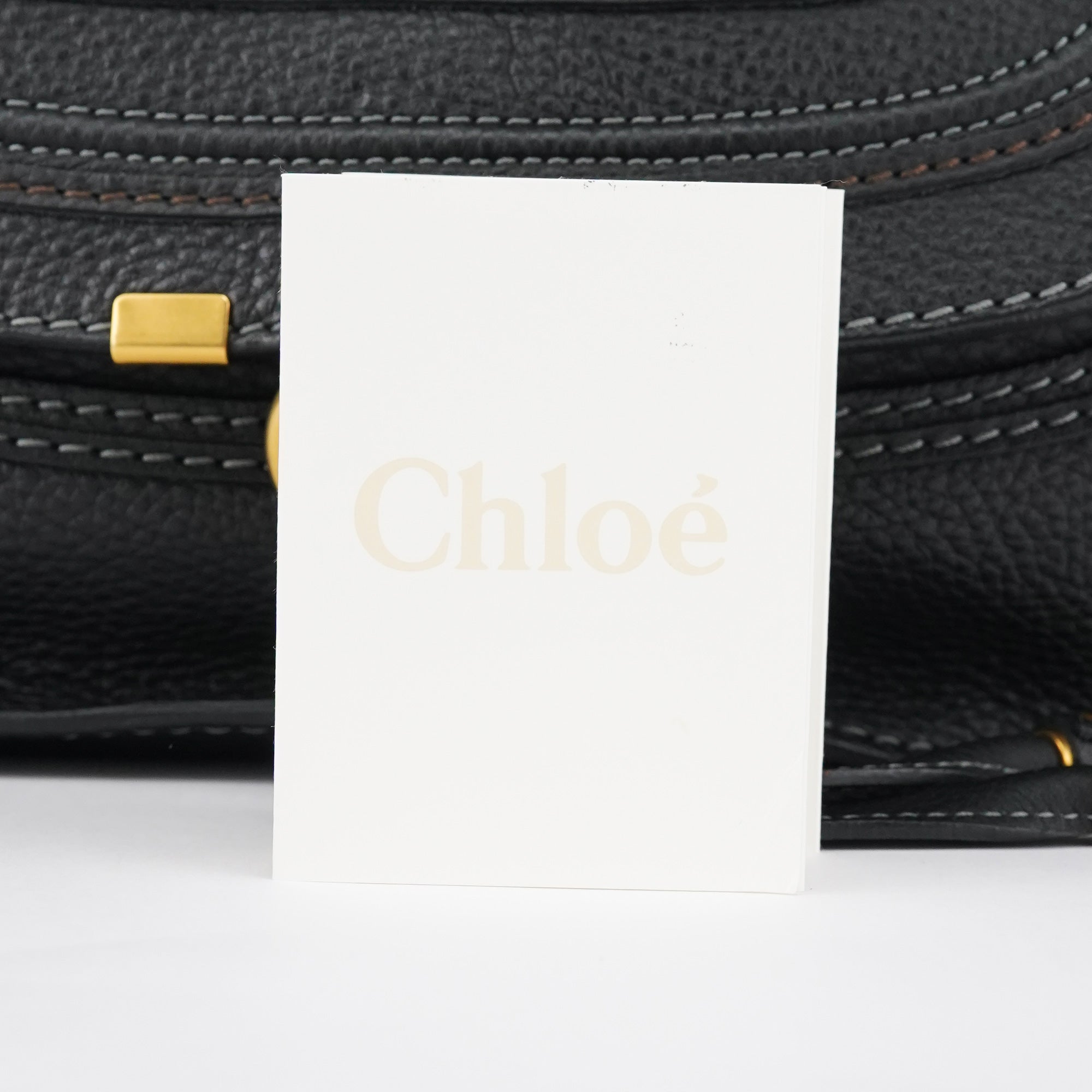 Black Leather Marcie 2-Way Shoulder Bag