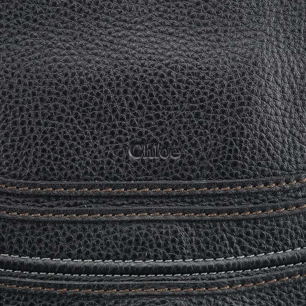 Black Leather Marcie 2-Way Shoulder Bag