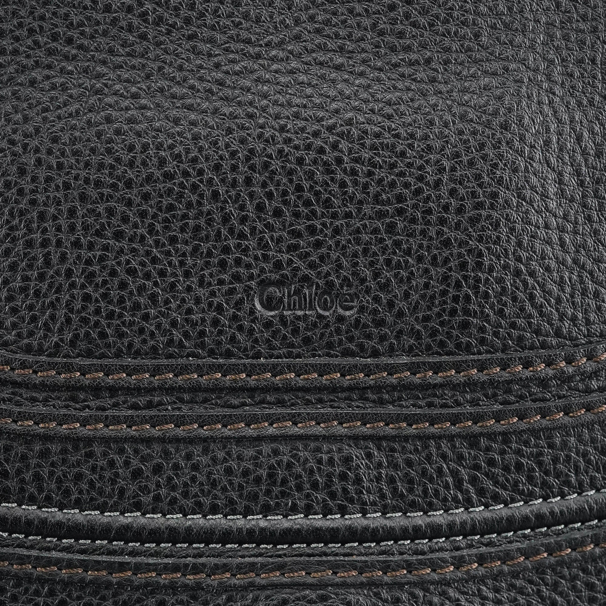 Black Leather Marcie 2-Way Shoulder Bag
