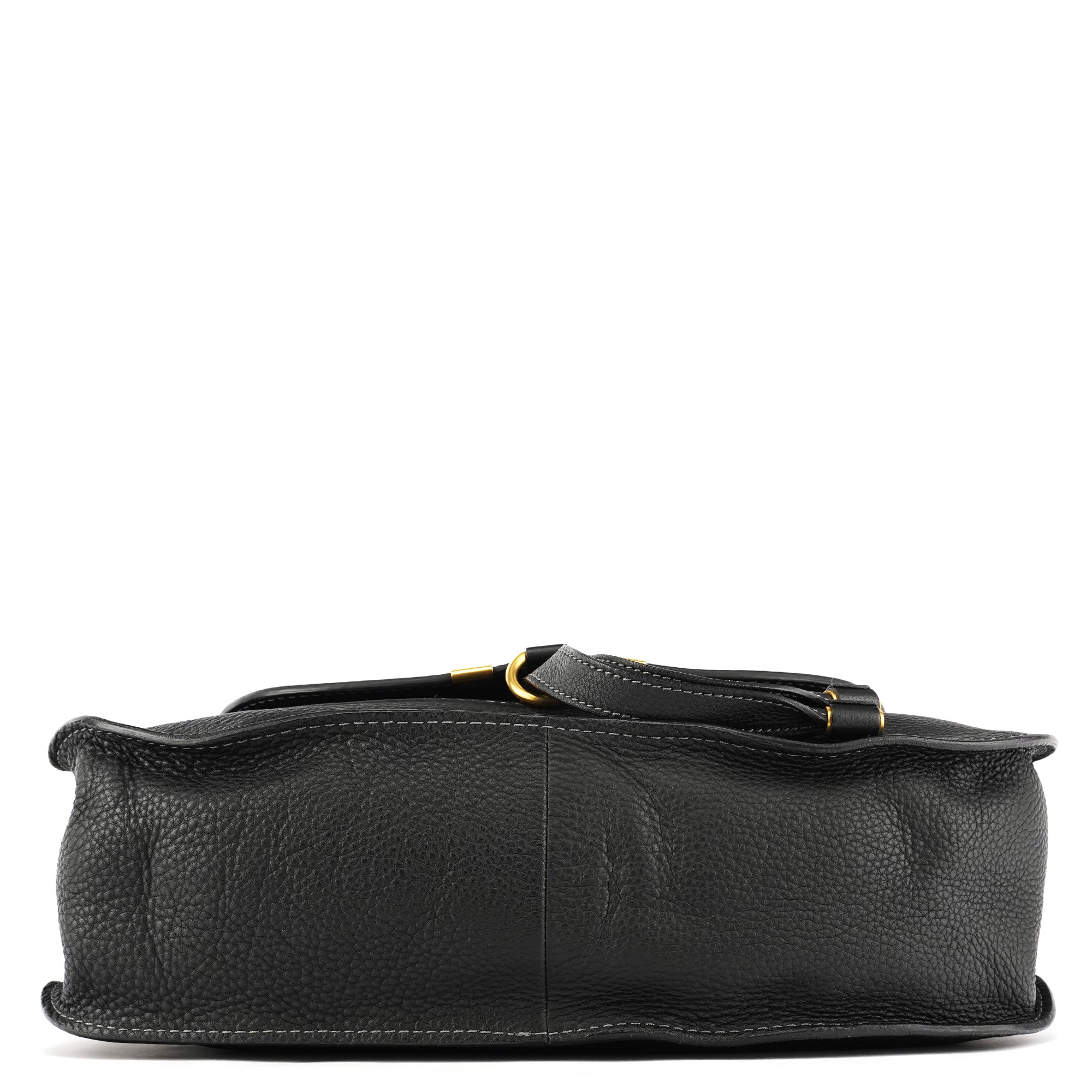 Black Leather Marcie 2-Way Shoulder Bag