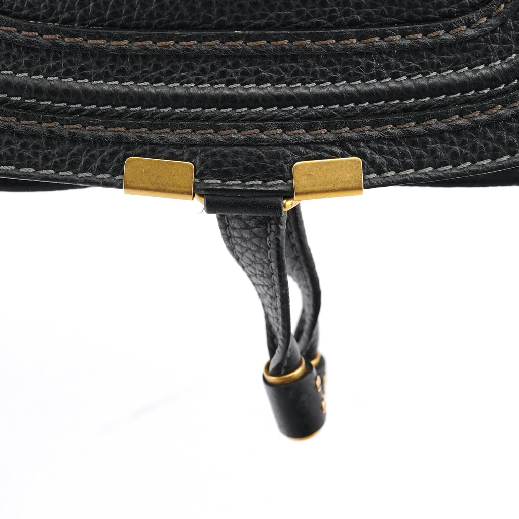 Black Leather Marcie Mini 2-Way Bag
