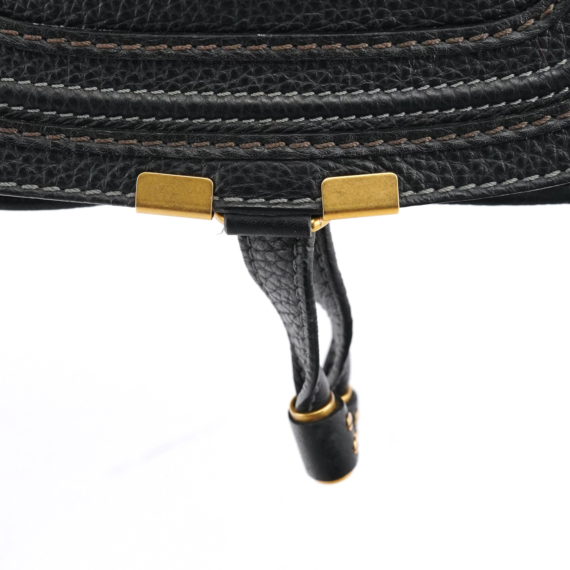 Black Leather Marcie Mini 2-Way Bag