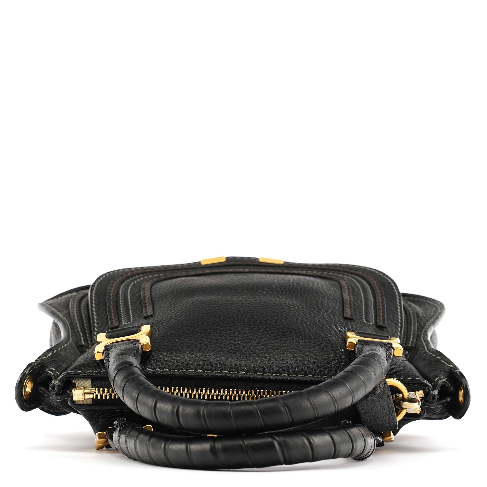 Black Leather Marcie Mini 2-Way Bag