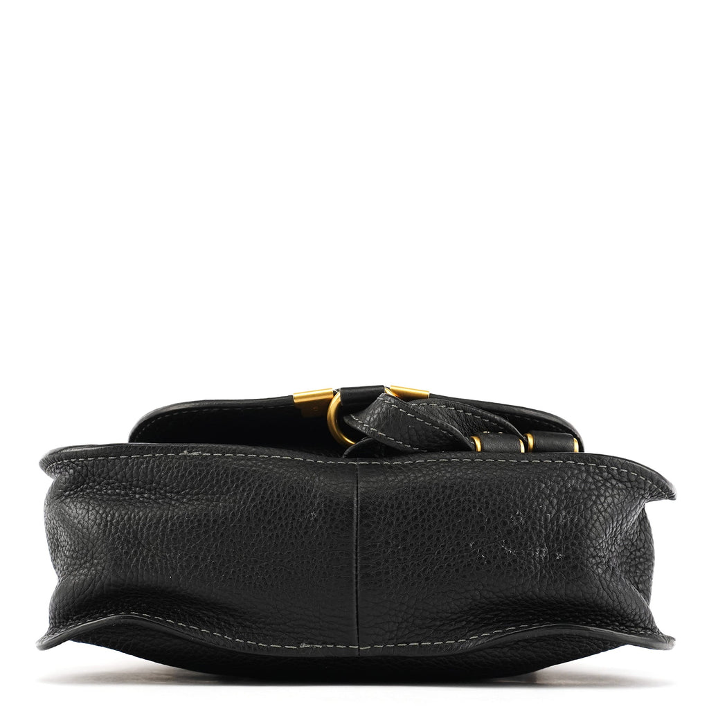 Black Leather Marcie Mini 2-Way Bag
