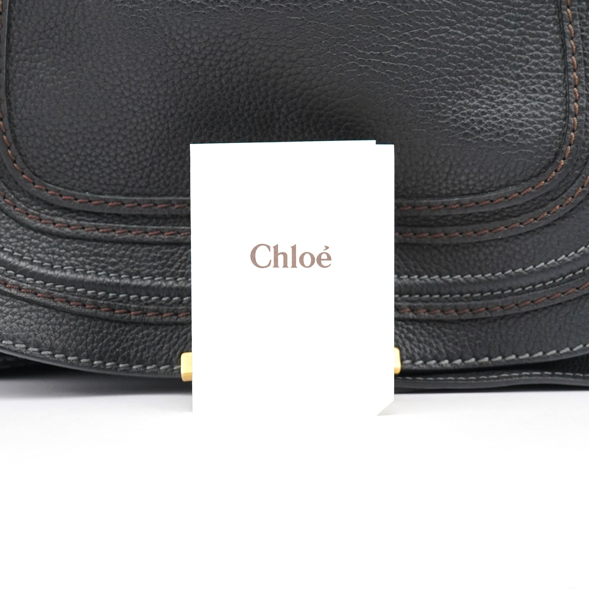 Black Leather Marcie Shoulder Bag