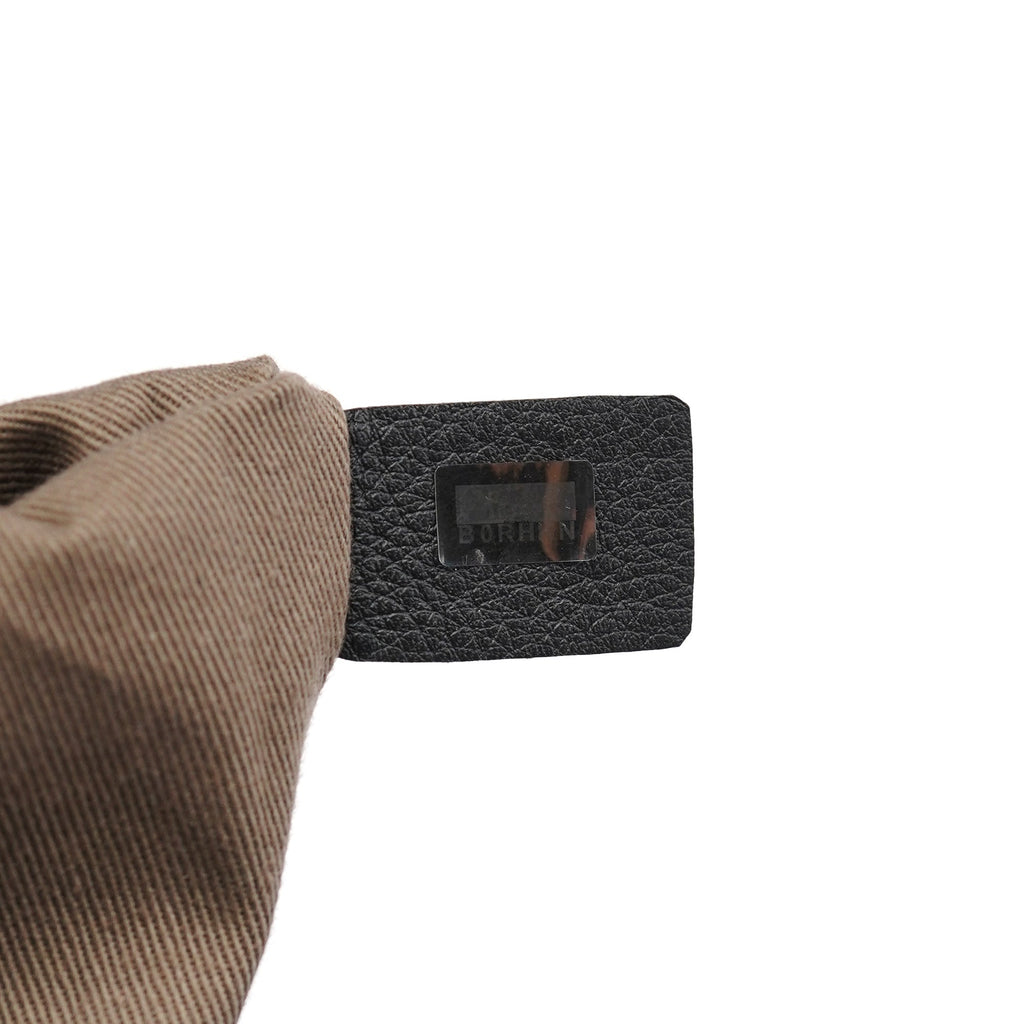 Black Leather Marcie Shoulder Bag