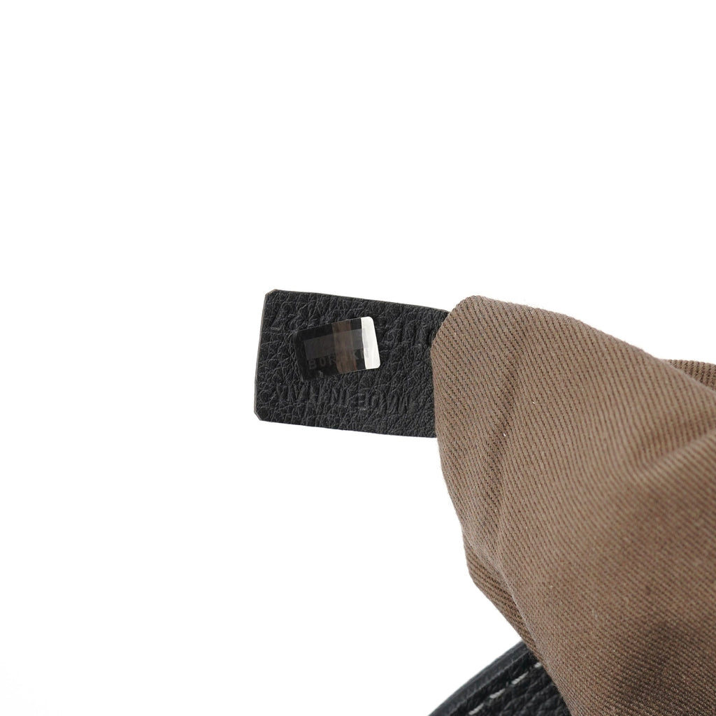 Black Leather Marcie Shoulder Bag