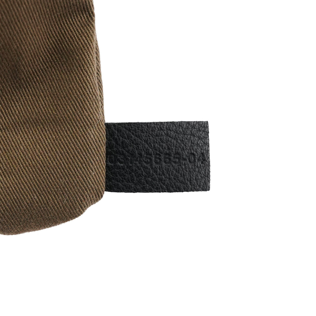 Black Leather Marcie Shoulder Bag