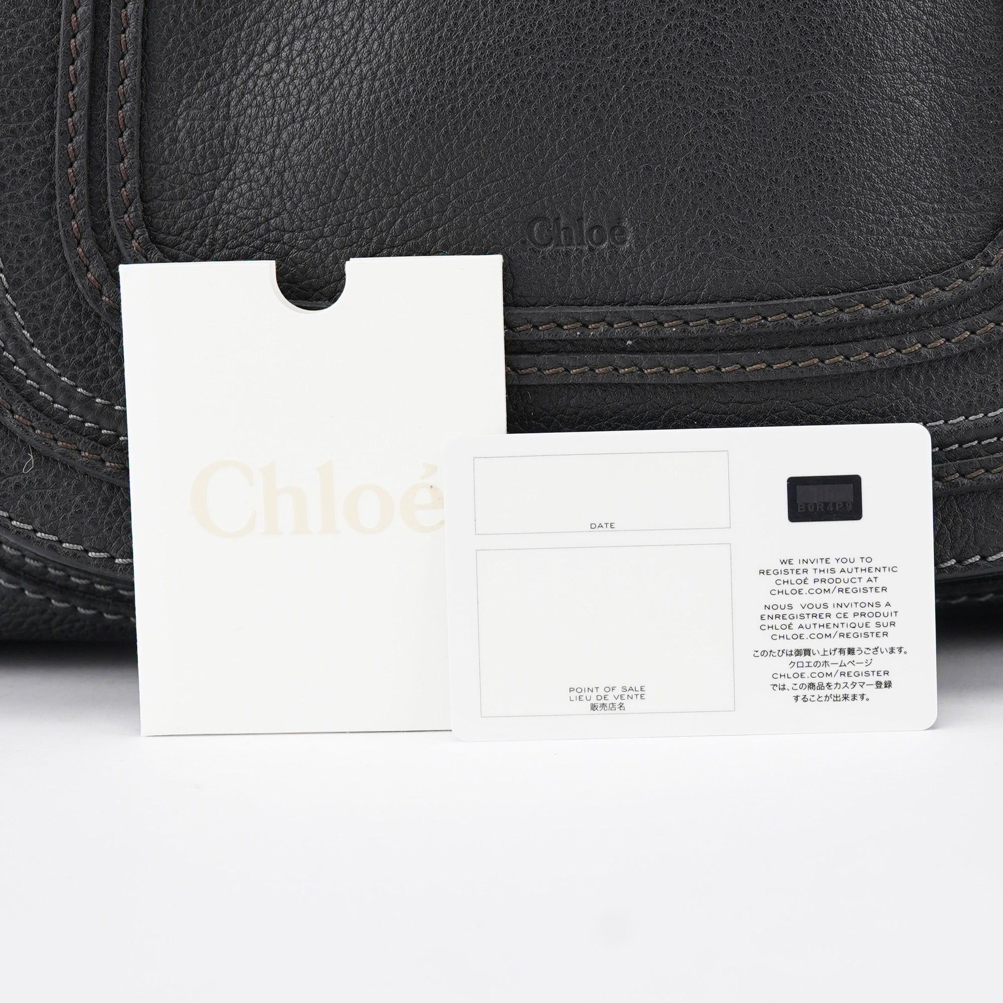 Black Leather Marcie Tote Bag
