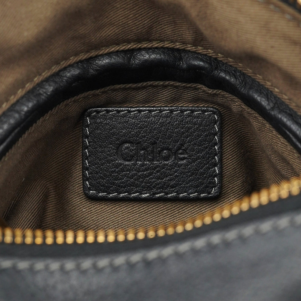 Black Leather Marcie Tote Bag