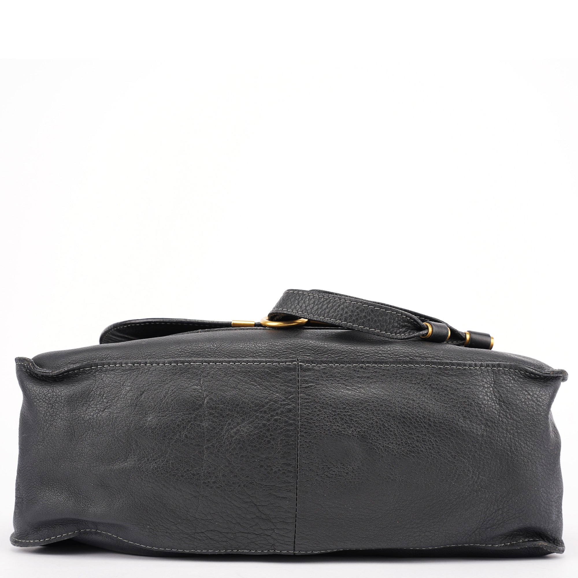 Black Leather Marcie Tote Bag