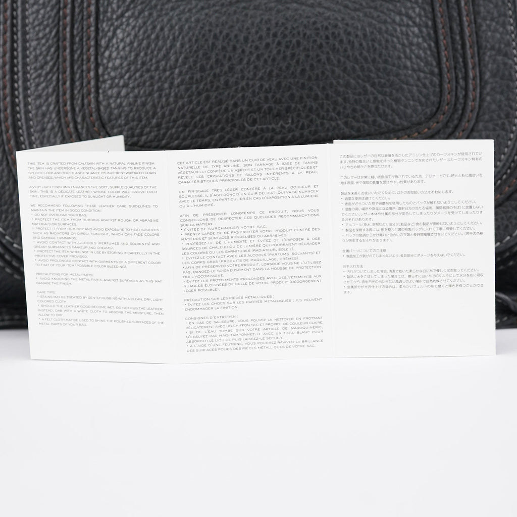 Black Leather Marcie Tote Bag