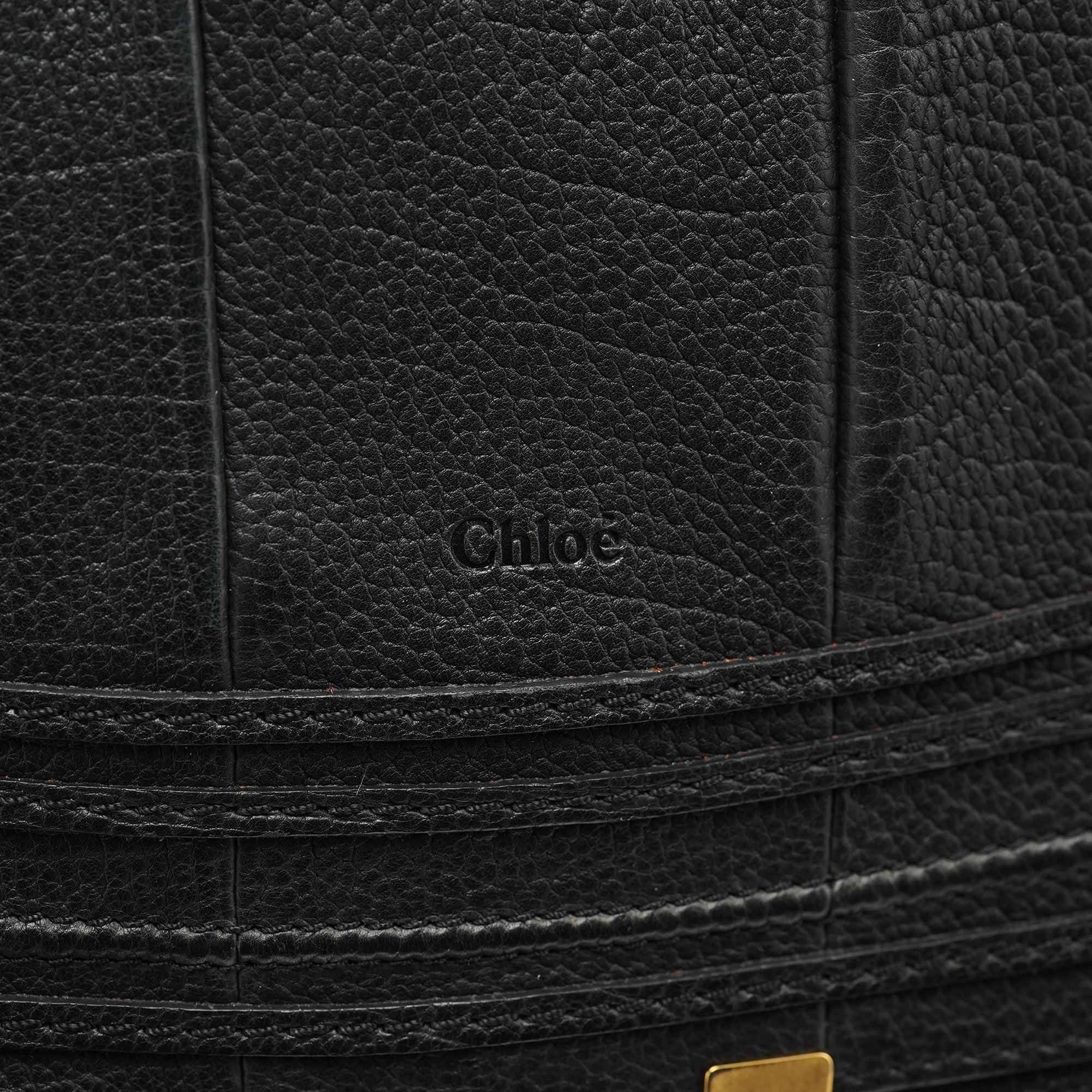 Black Leather Marcie Tote Bag