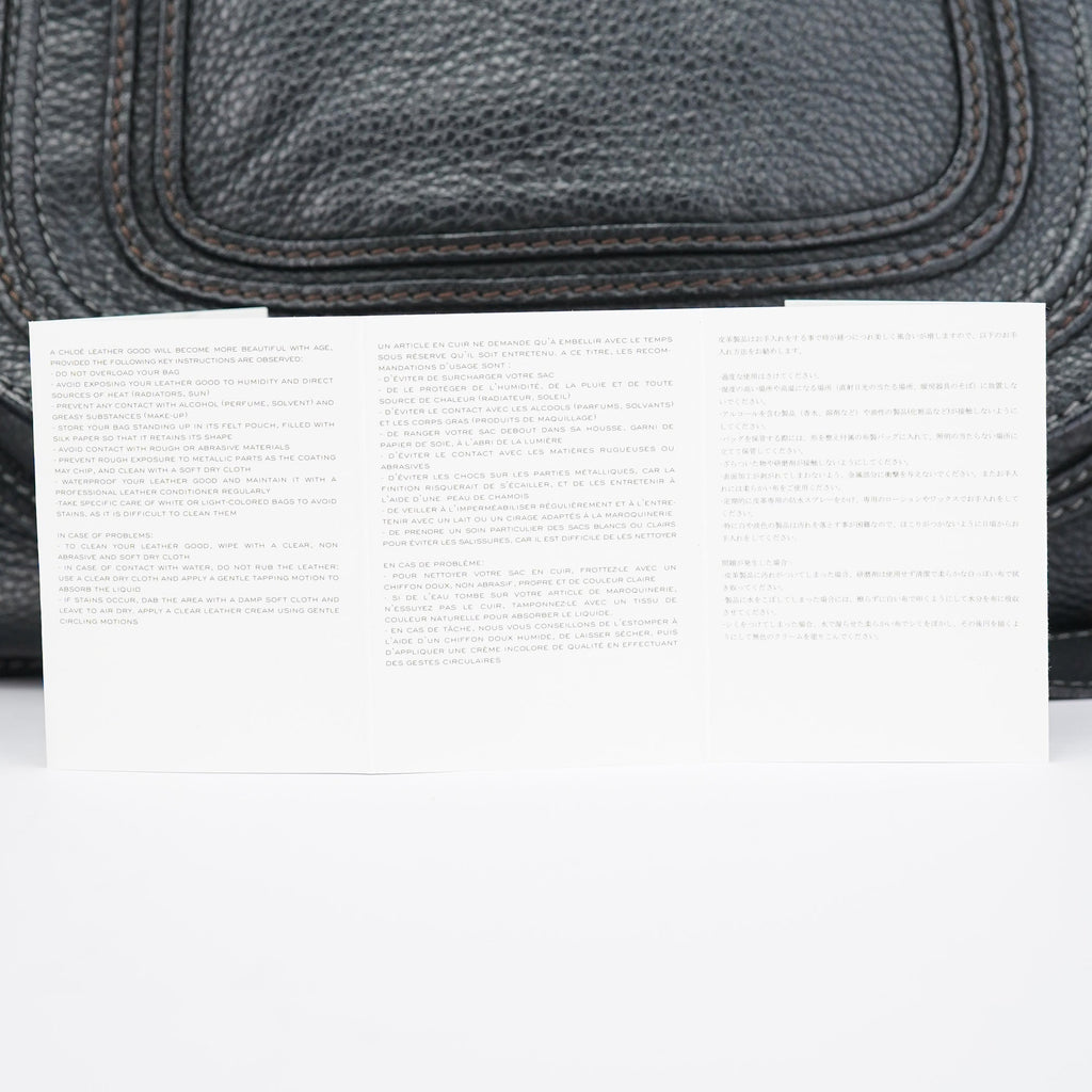 Black Leather Marcie Tote Bag