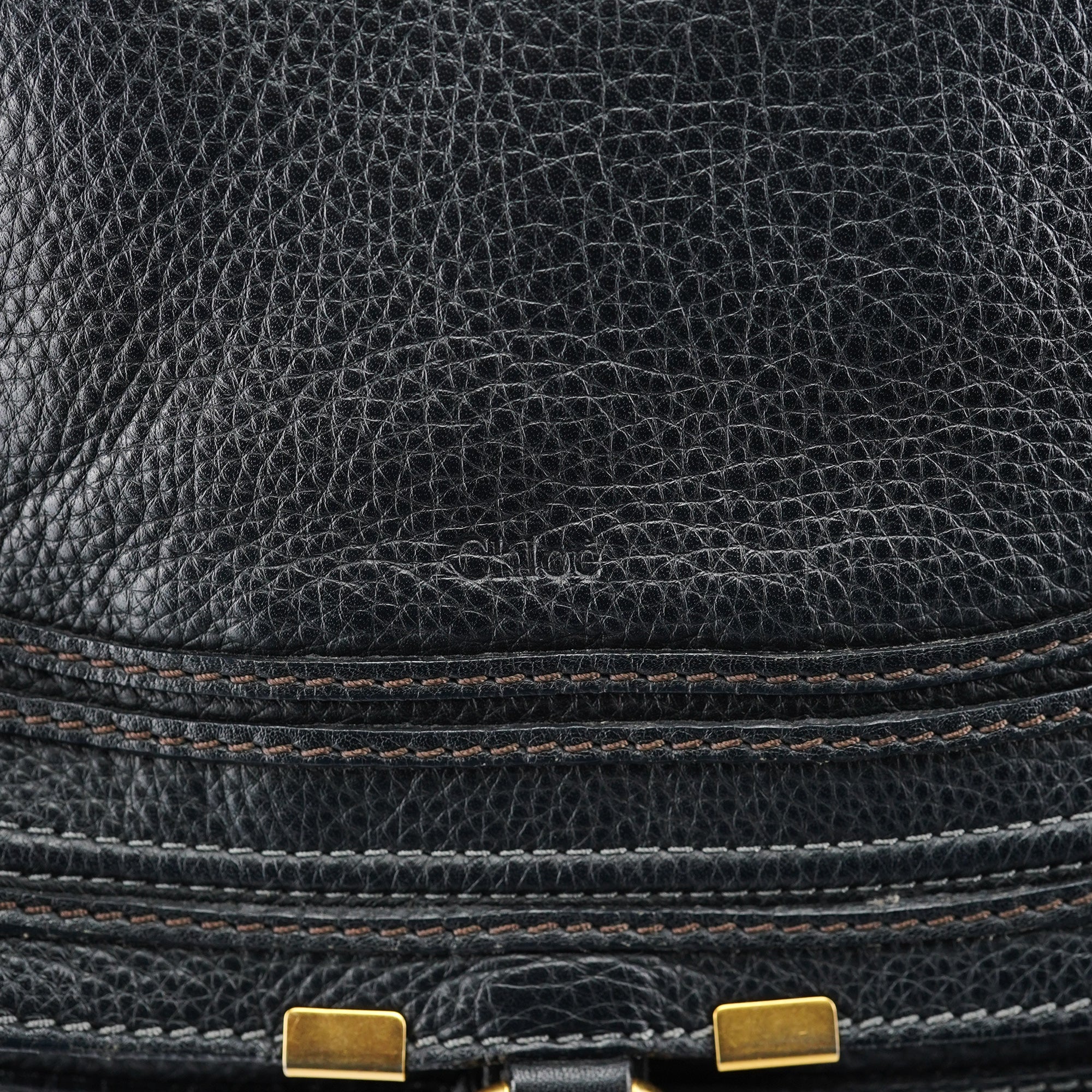Black Leather Marcie Tote Bag