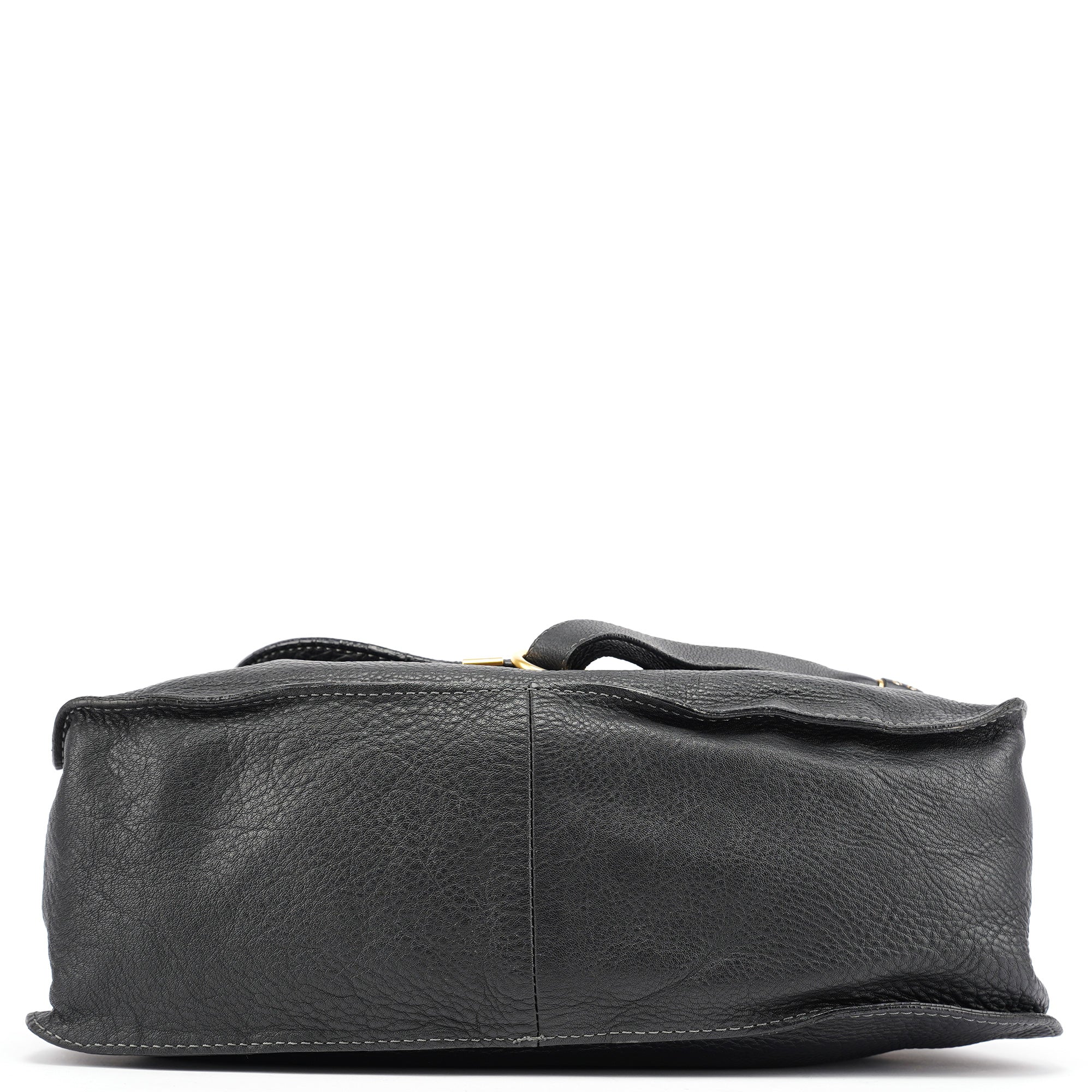 Black Leather Marcie Tote Bag