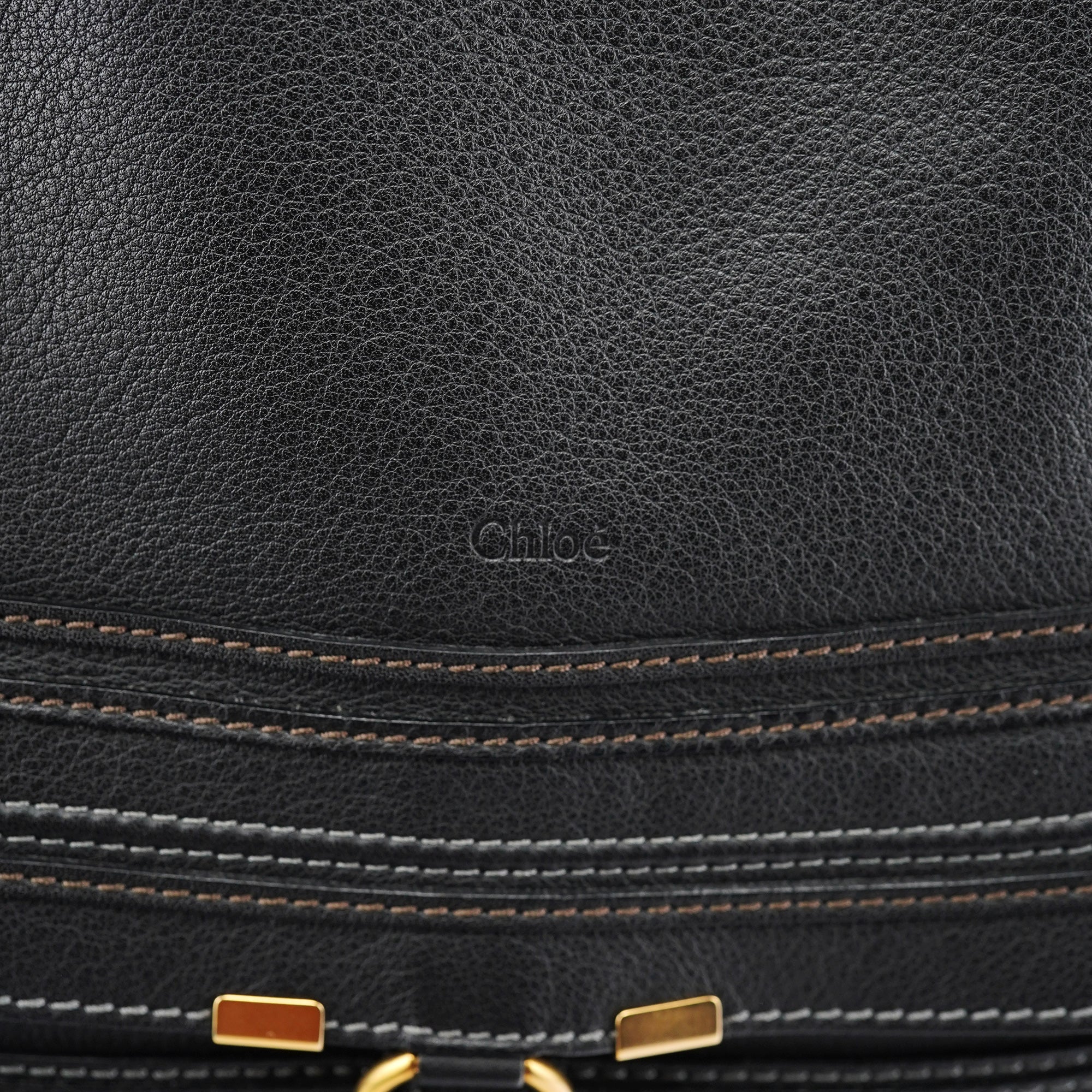 Black Leather Marcie Tote Bag