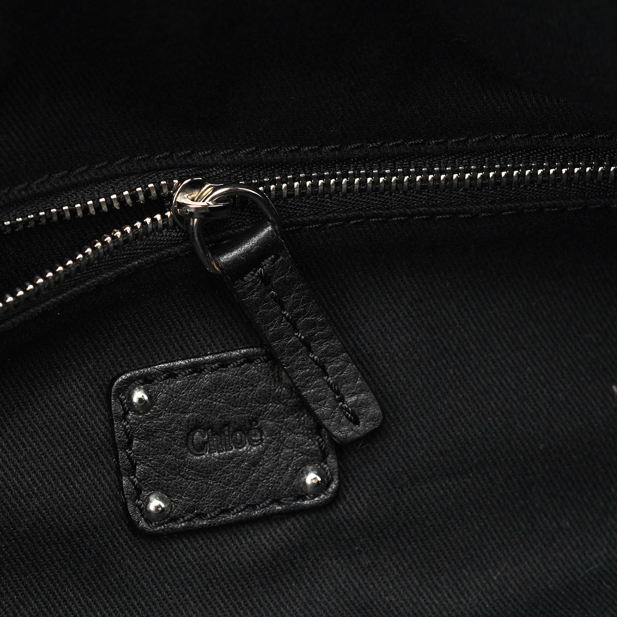 Black Leather Paddington Boston Bag