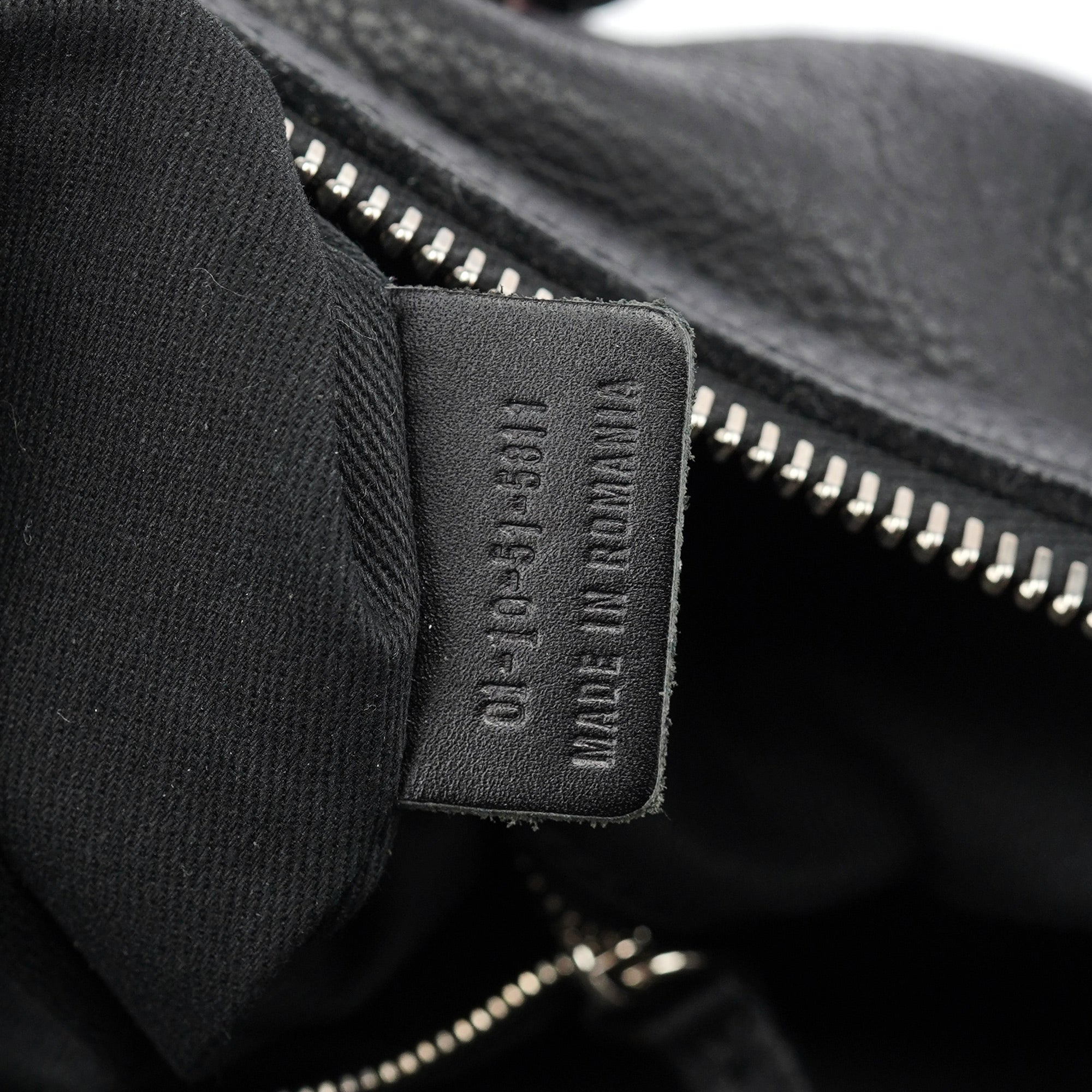 Black Leather Paddington Boston Bag