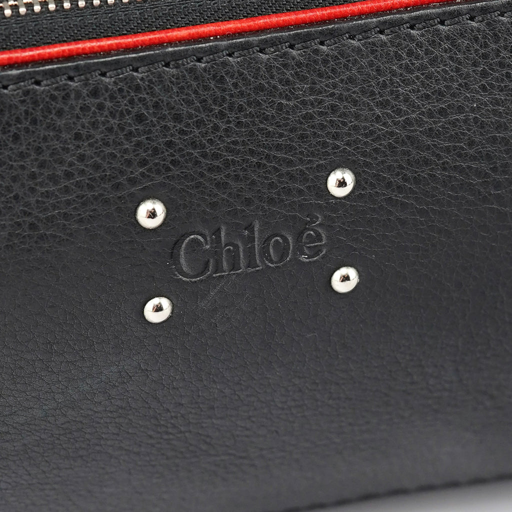 Black Leather Paddington Boston Bag