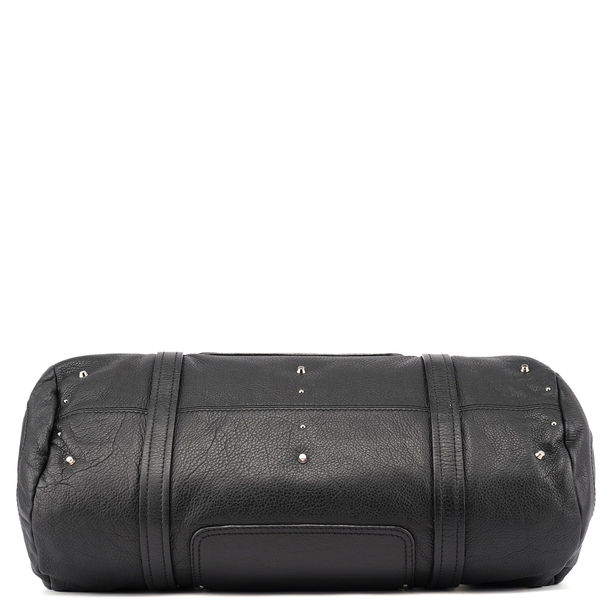 Black Leather Paddington Boston Bag