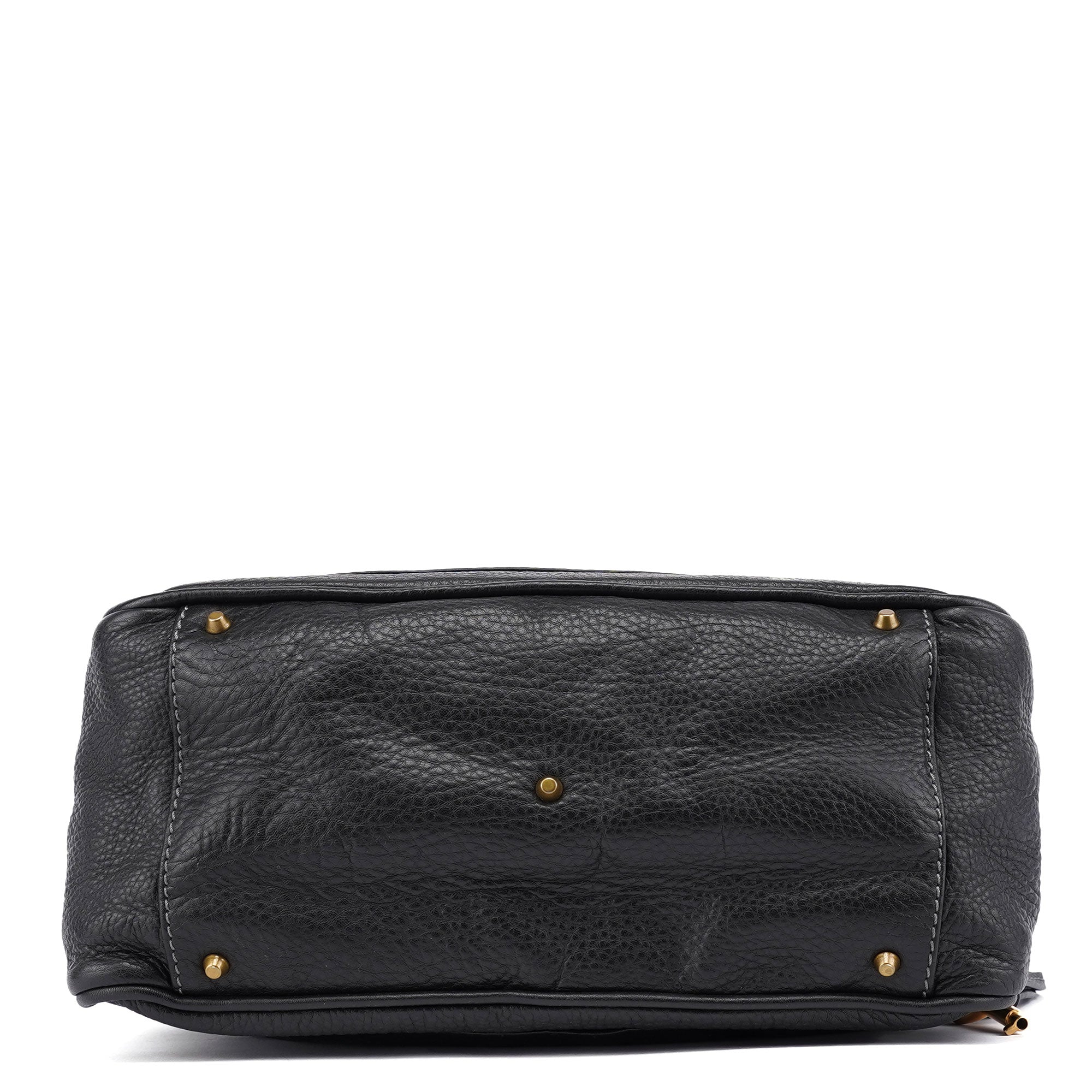 Black Leather Paddington Shoulder Bag