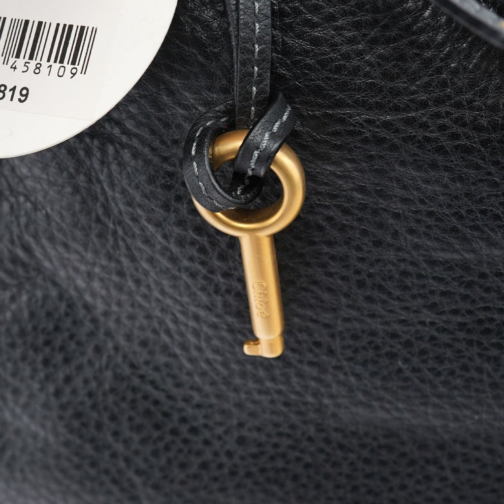 Black Leather Paddington Shoulder Bag