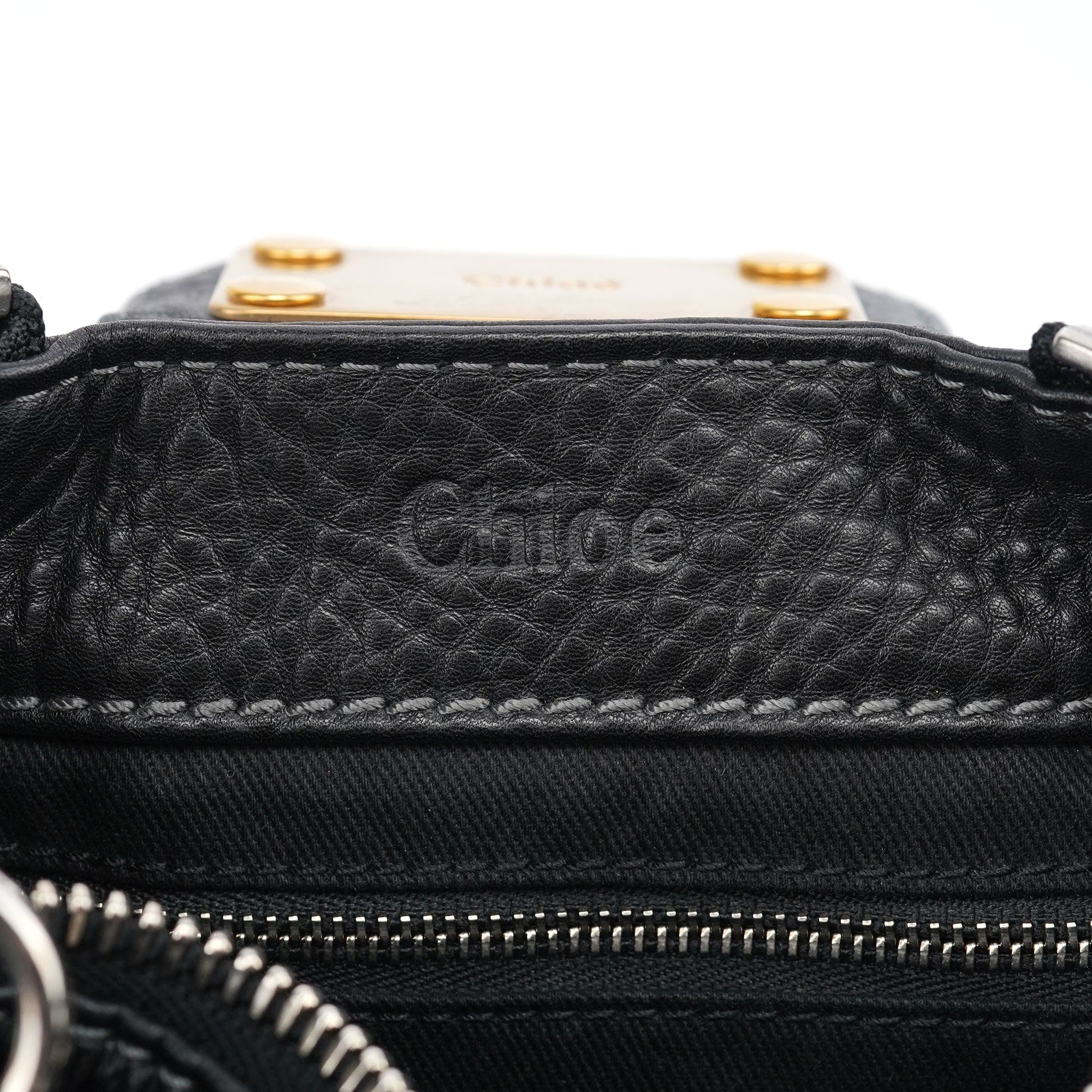 Black Leather Paddington Shoulder Bag
