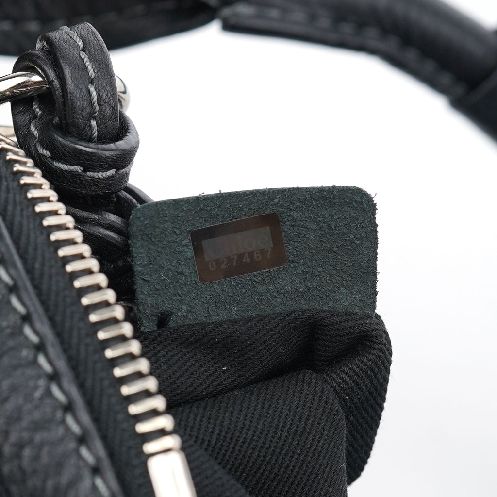 Black Leather Paddington Shoulder Bag