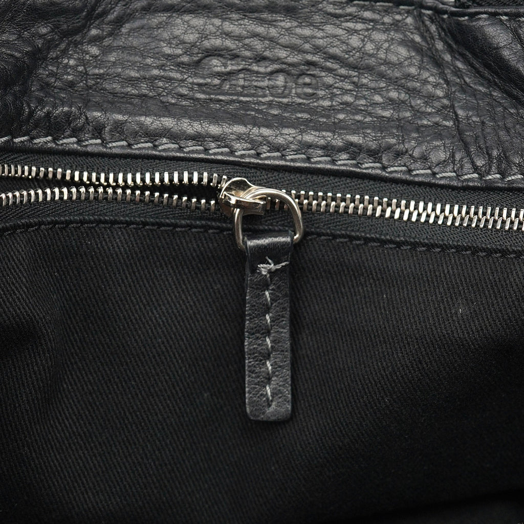 Black Leather Paddington Shoulder Bag