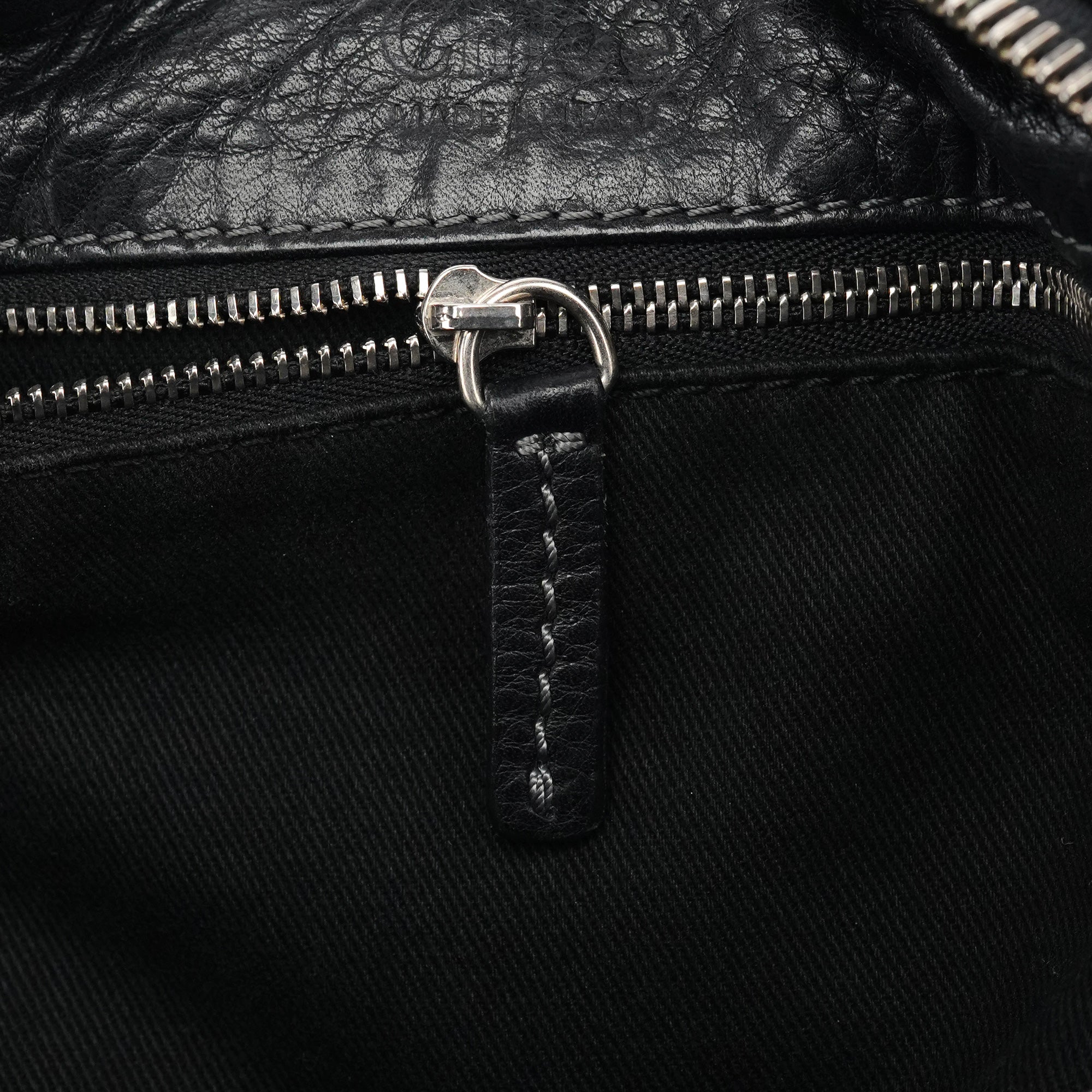 Black Leather Paddington Shoulder Bag