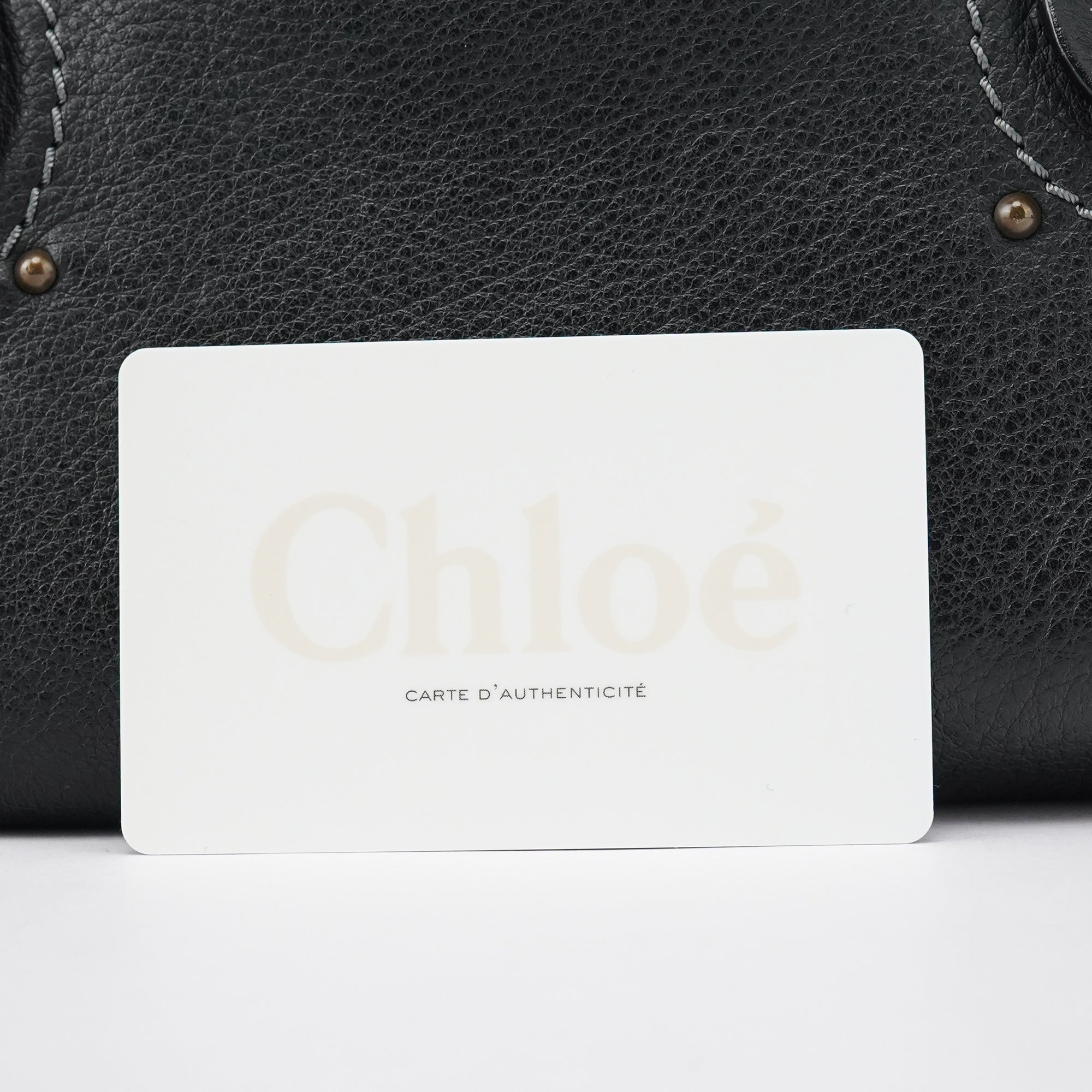Black Leather Paddington Shoulder Bag