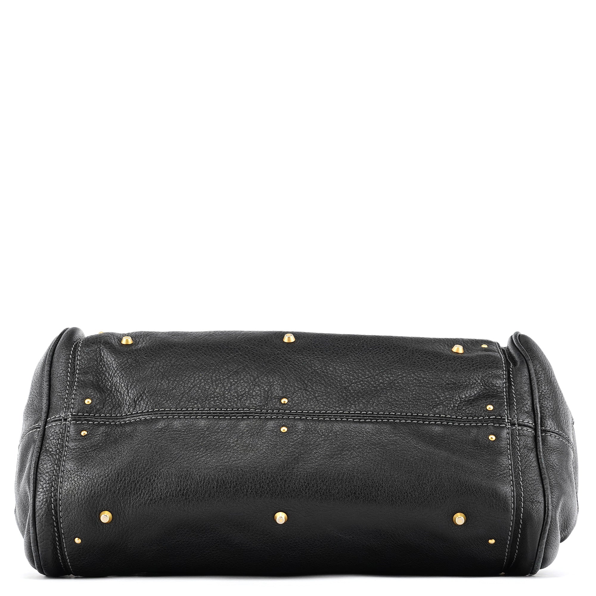 Black Leather Paddington Shoulder Bag