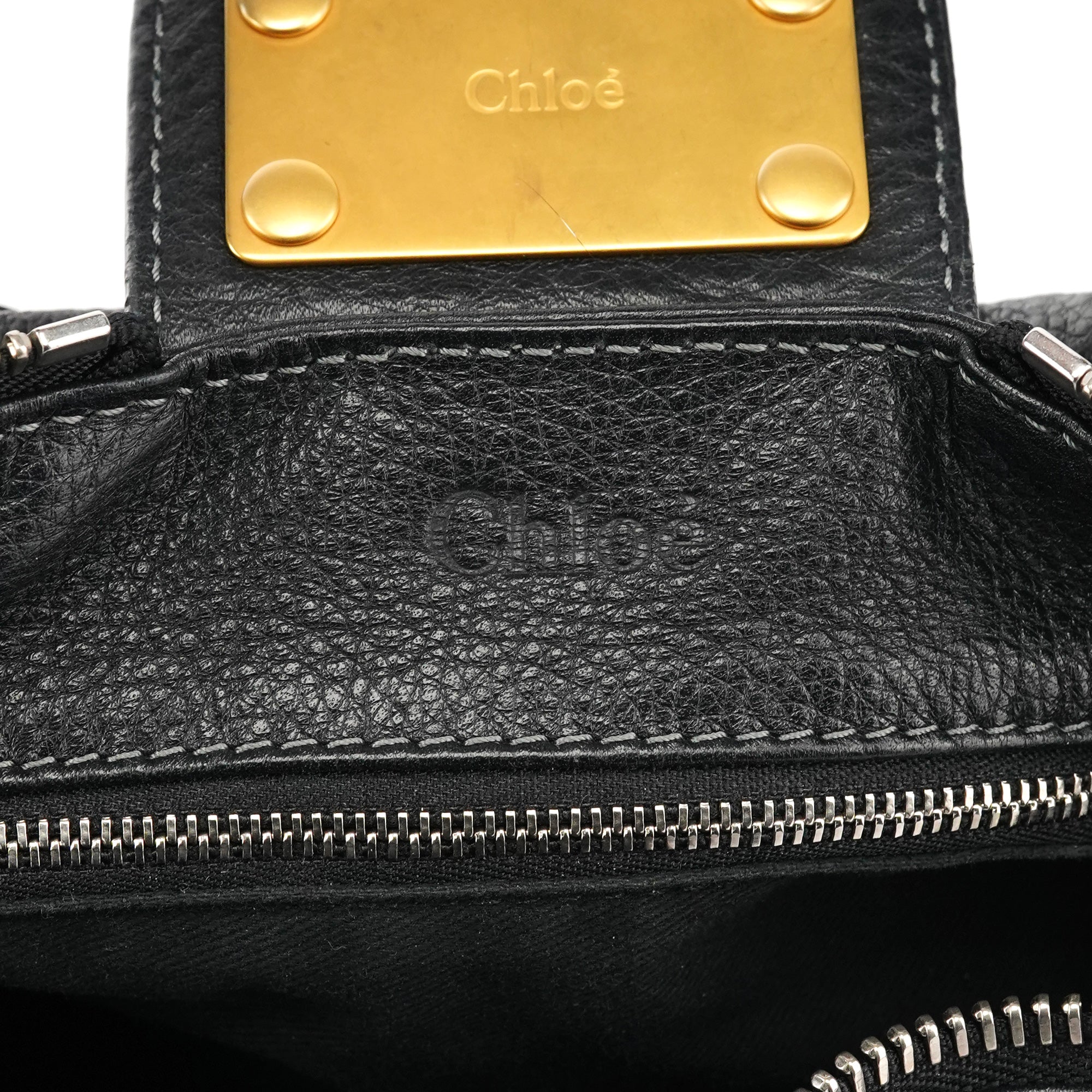 Black Leather Paddington Shoulder Bag