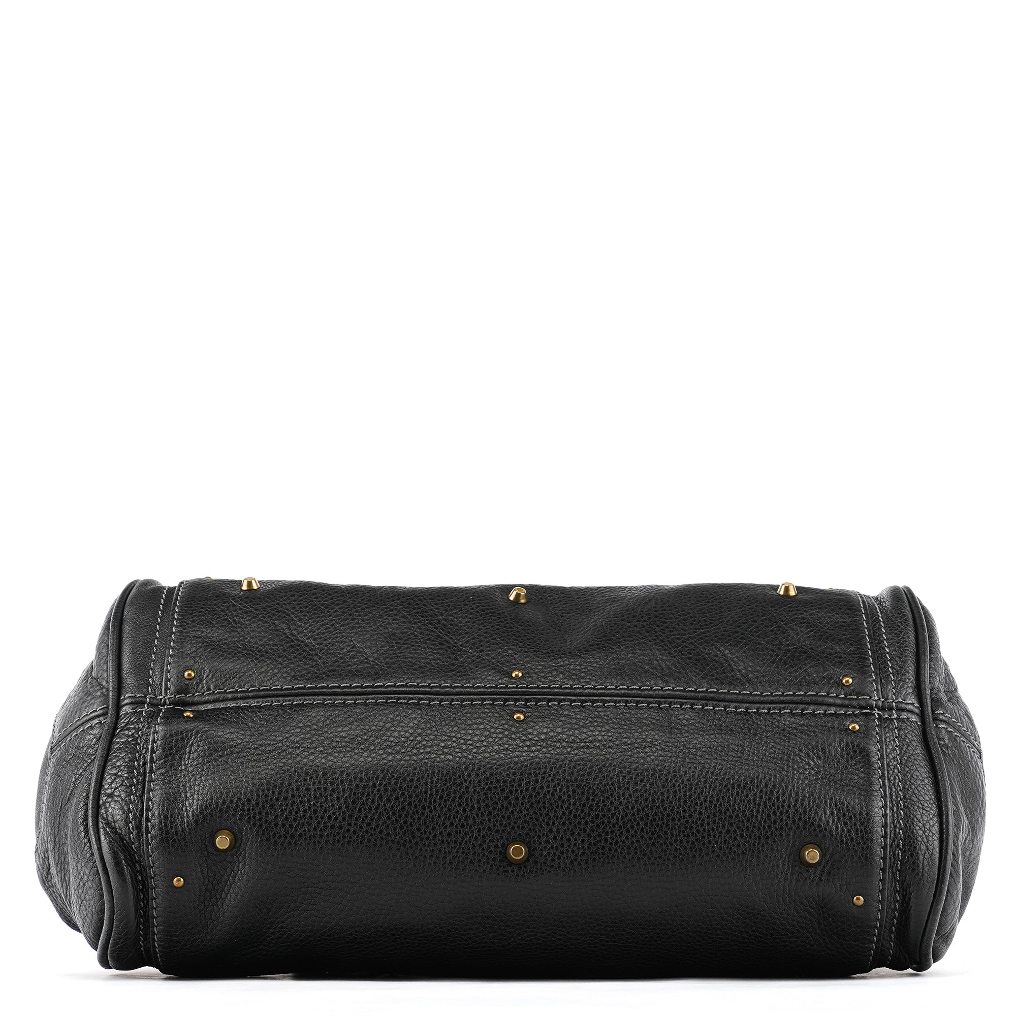 Black Leather Paddington Shoulder Bag