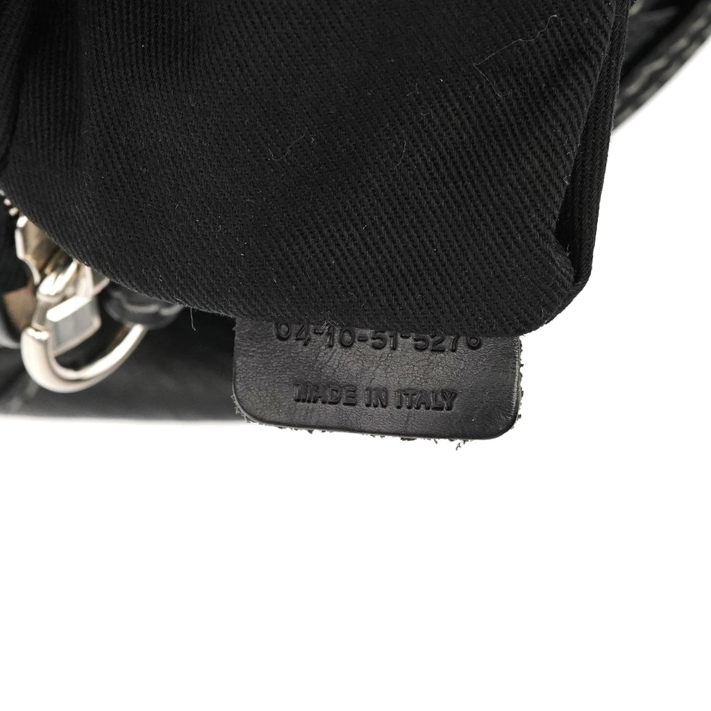 Black Leather Paddington Shoulder Bag