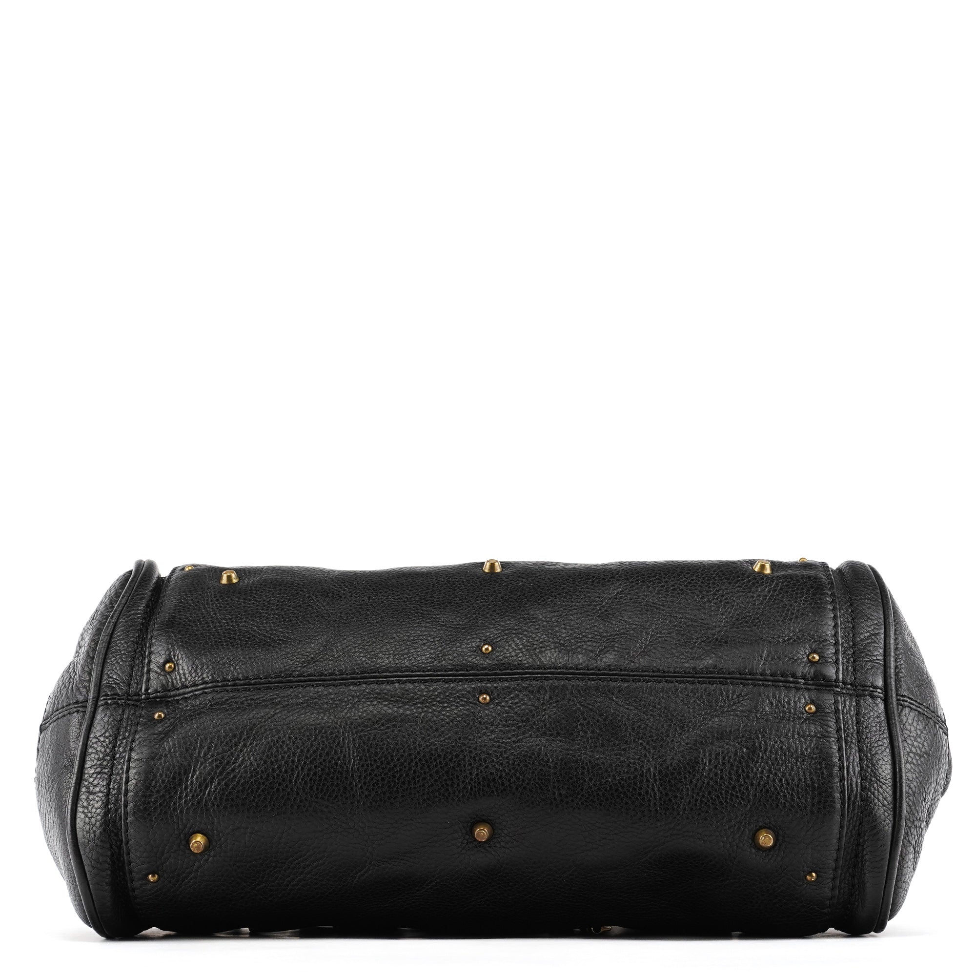 Black Leather Paddington Shoulder Bag