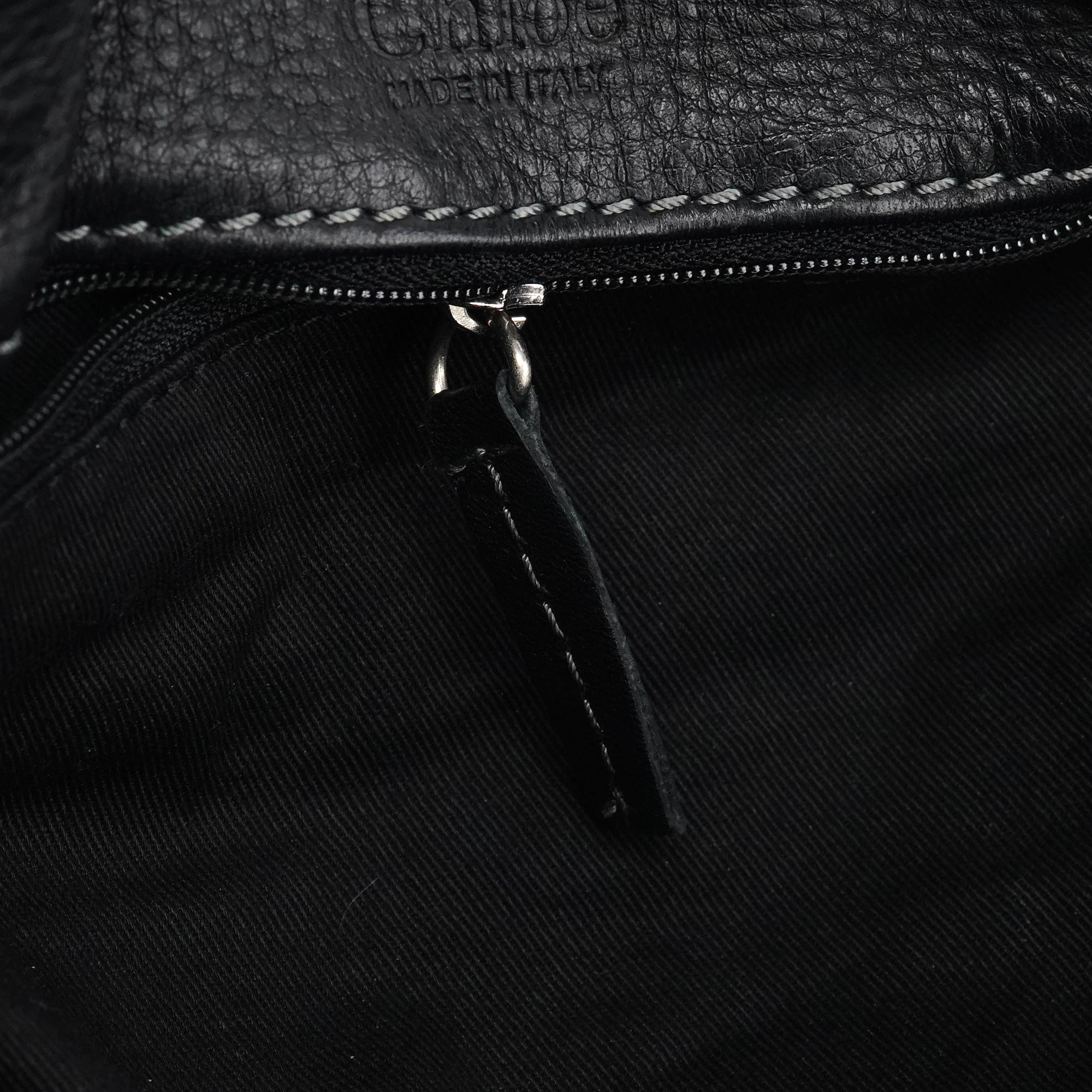 Black Leather Paddington Shoulder Bag
