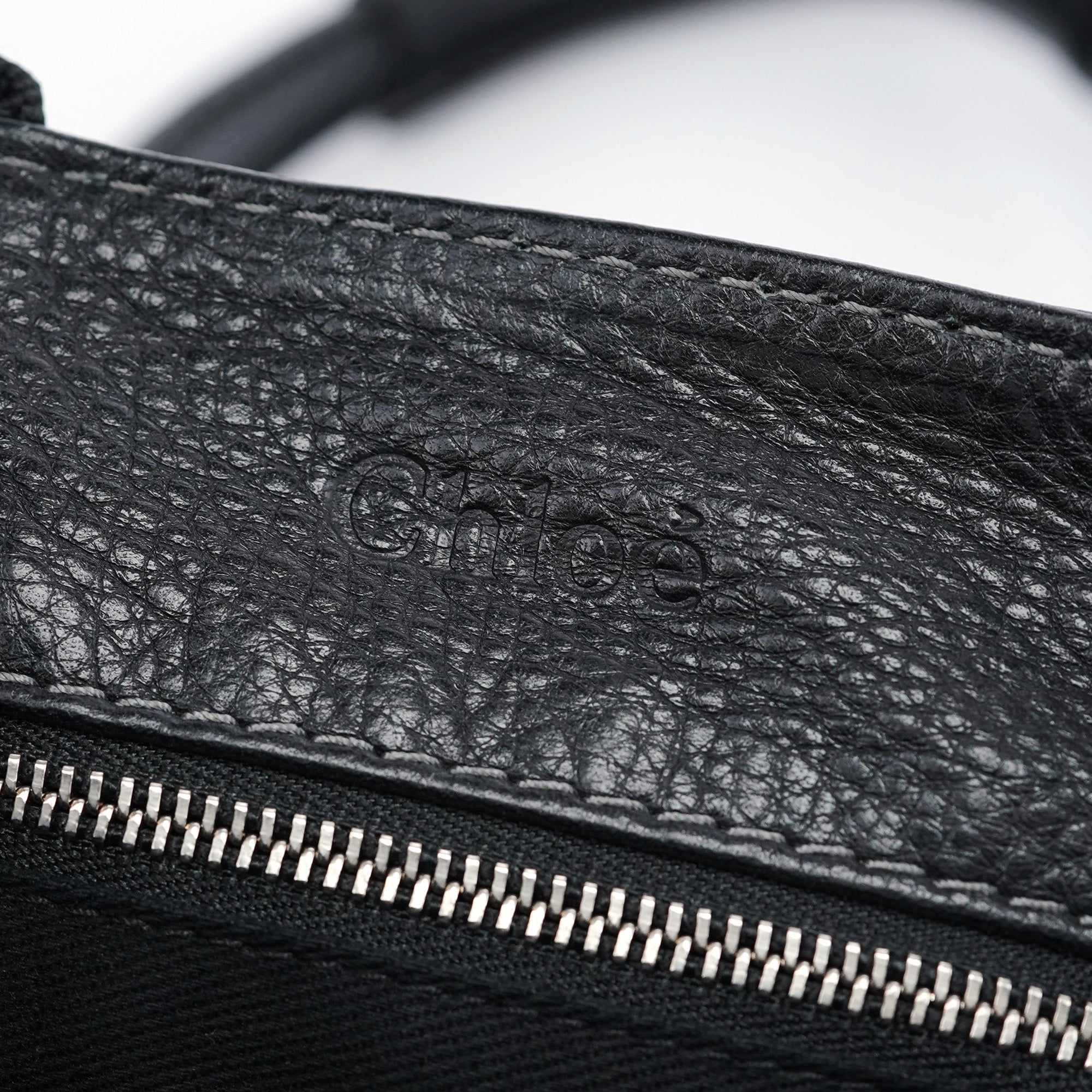 Black Leather Paddington Shoulder Bag