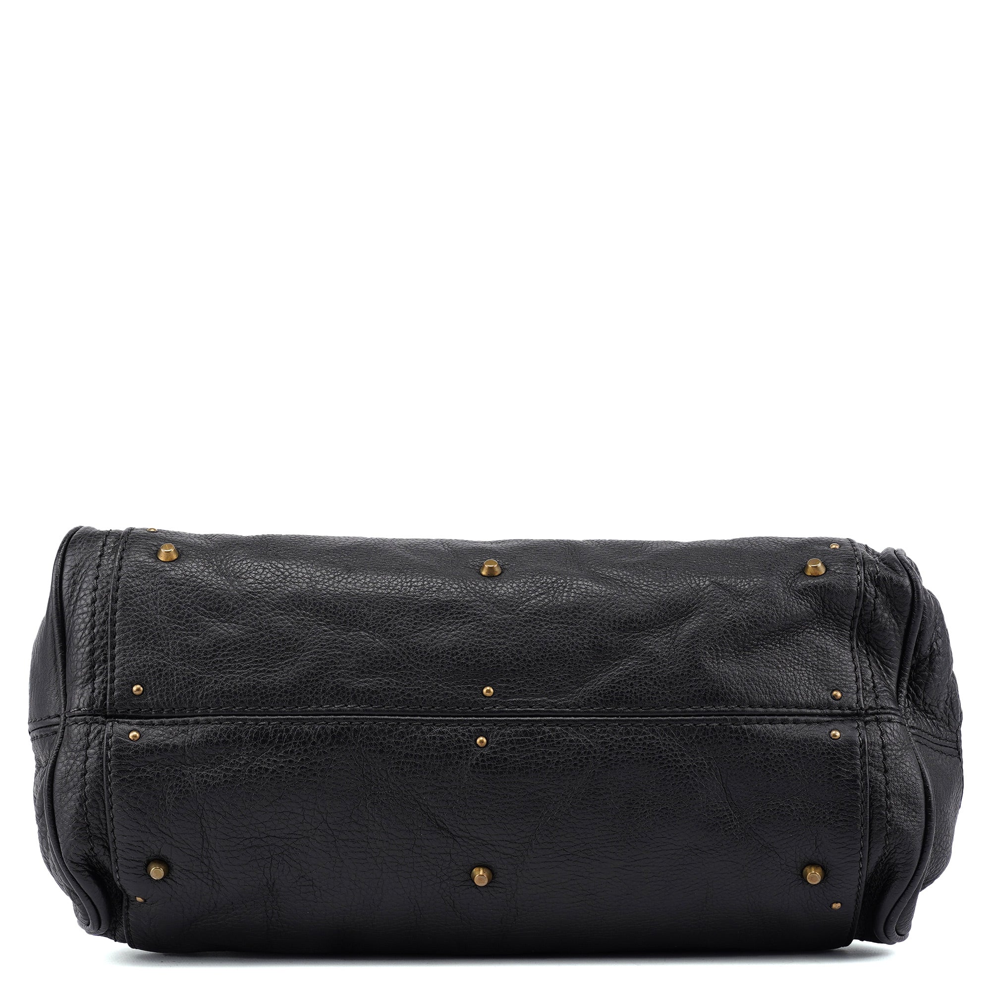 Black Leather Paddington Shoulder Bag