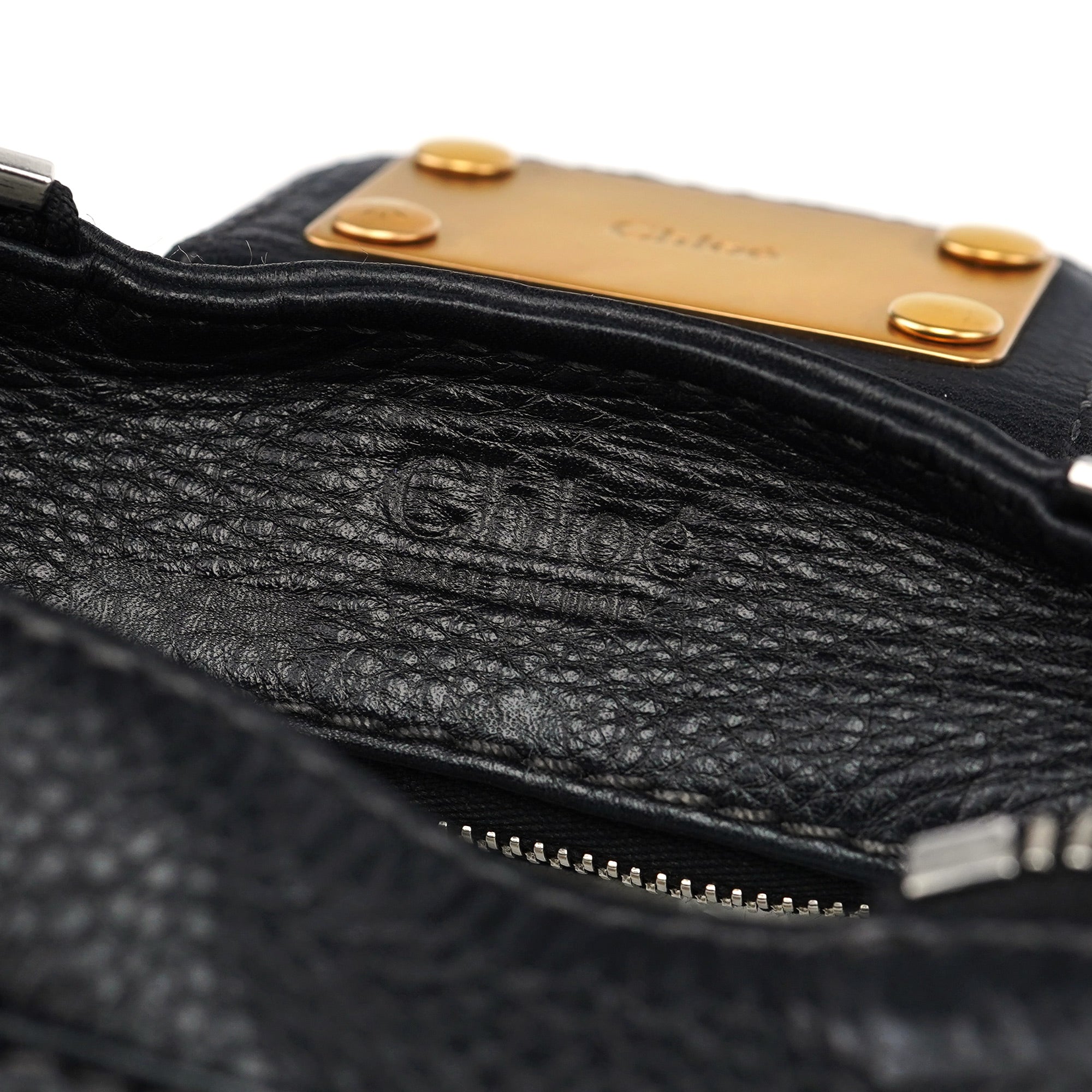 Black Leather Paddington Shoulder Bag