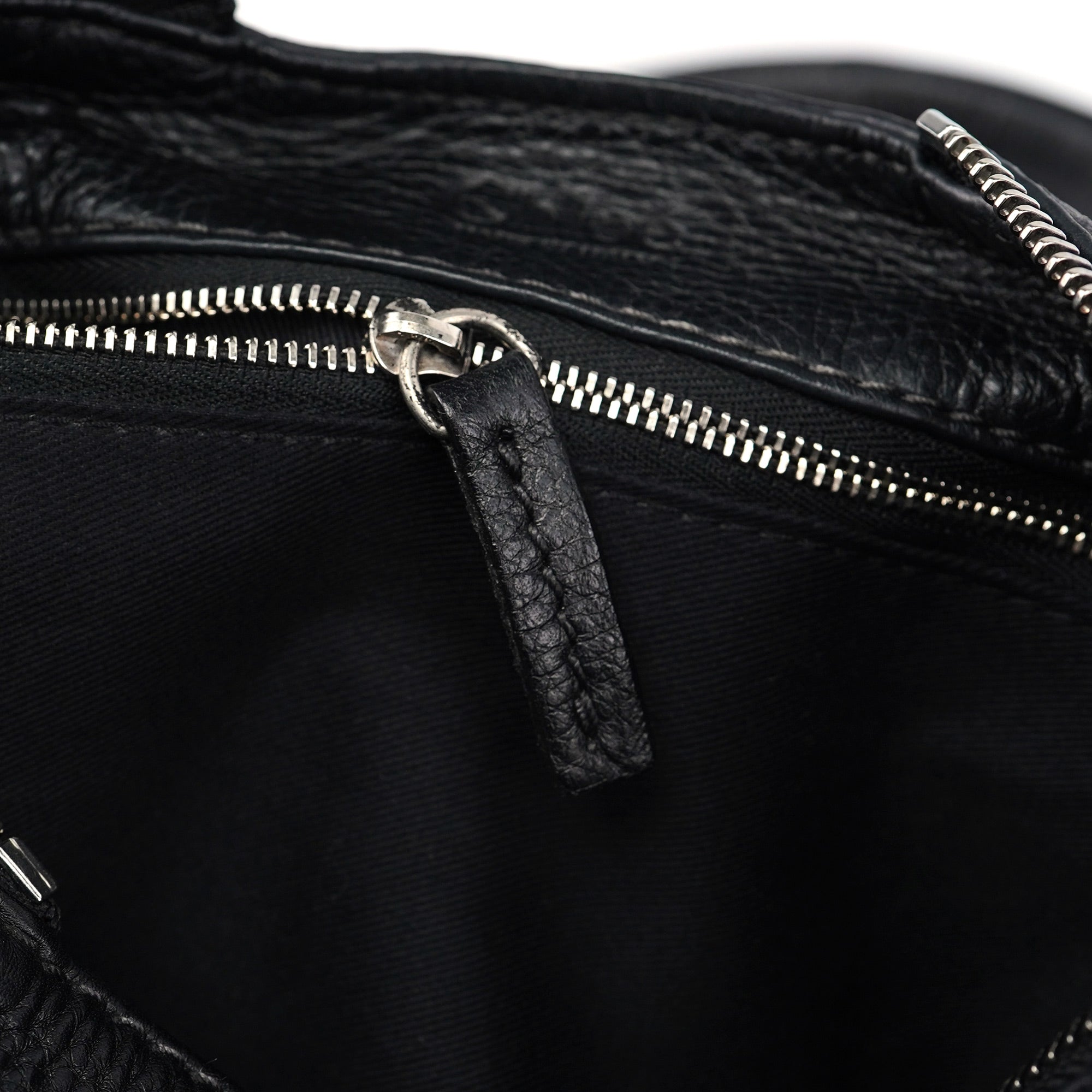 Black Leather Paddington Shoulder Bag