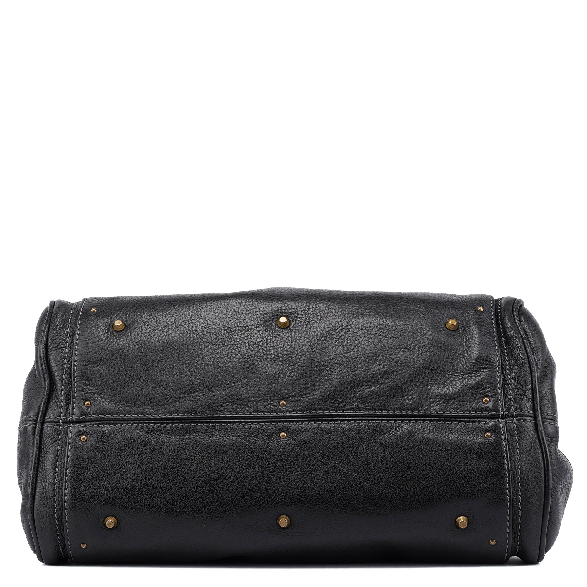 Black Leather Paddington Shoulder Bag