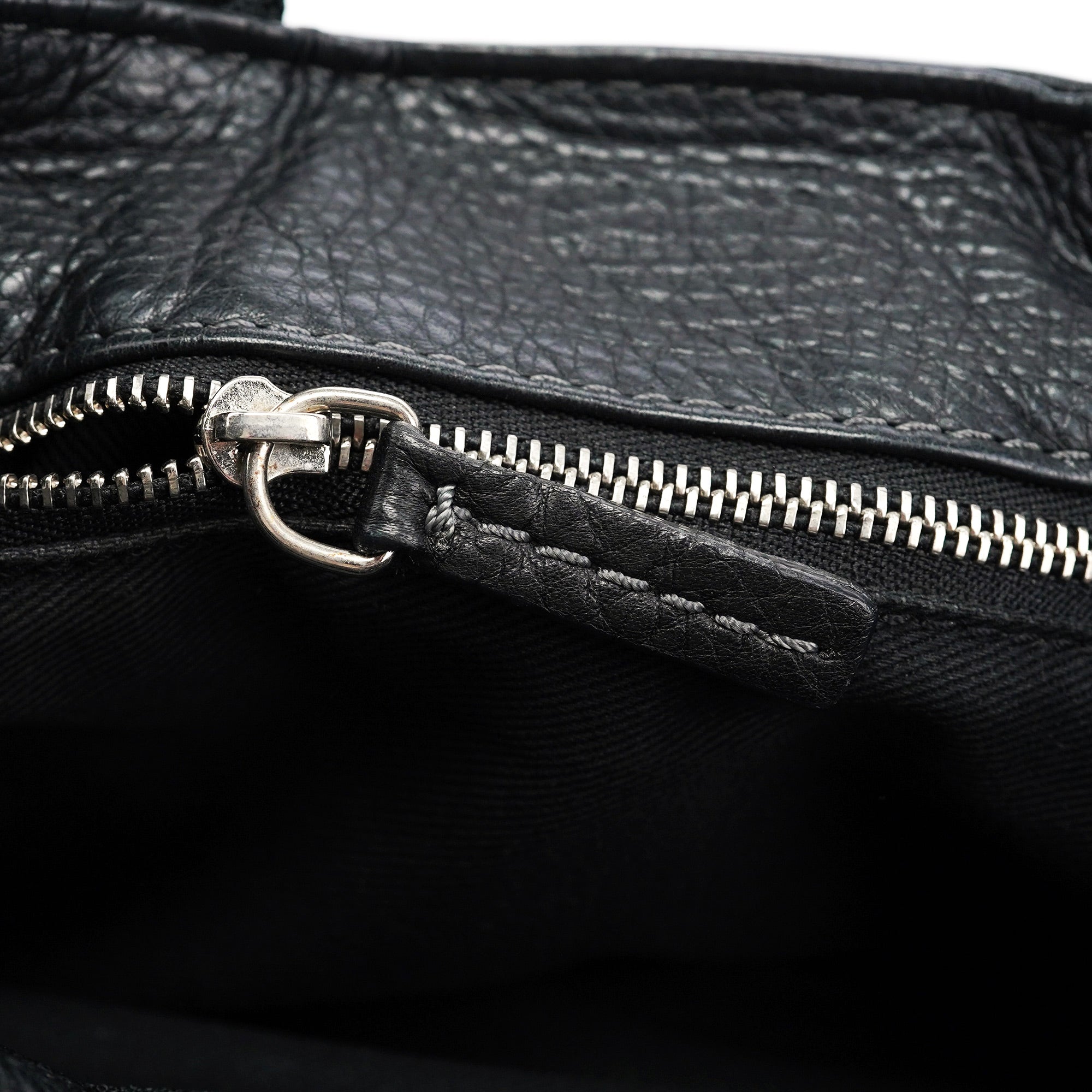Black Leather Paddington Shoulder Bag