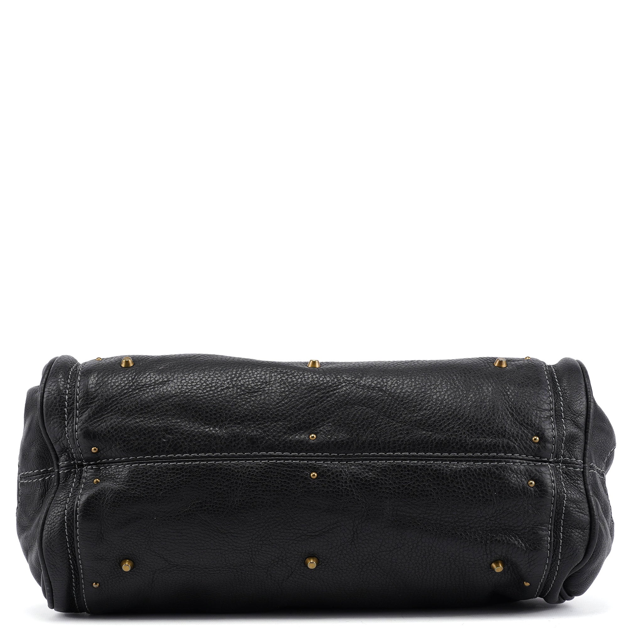Black Leather Paddington Shoulder Bag